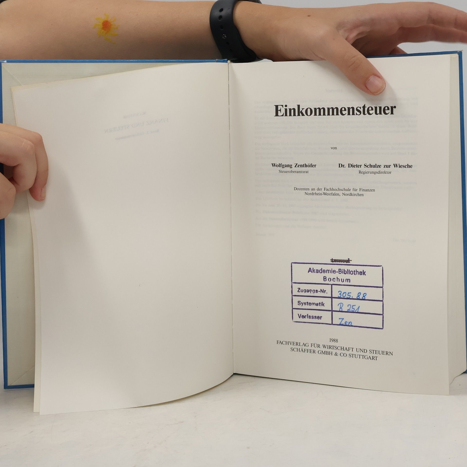 Wolfgang Zenthöfer Einkommensteuer