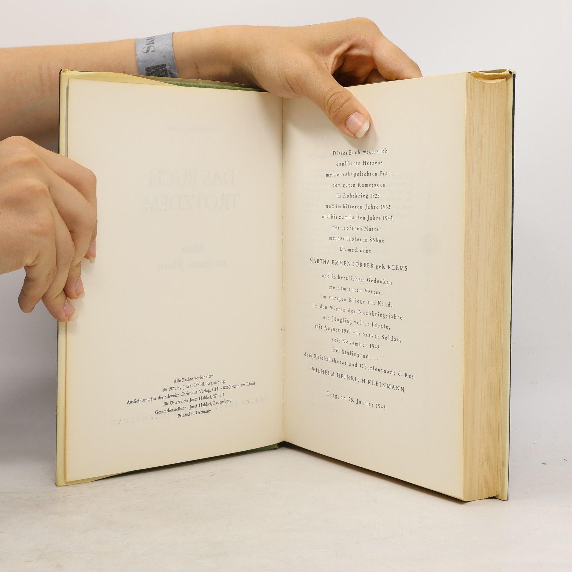 Heinrich Emmendörfer Das Buch Trotzdem