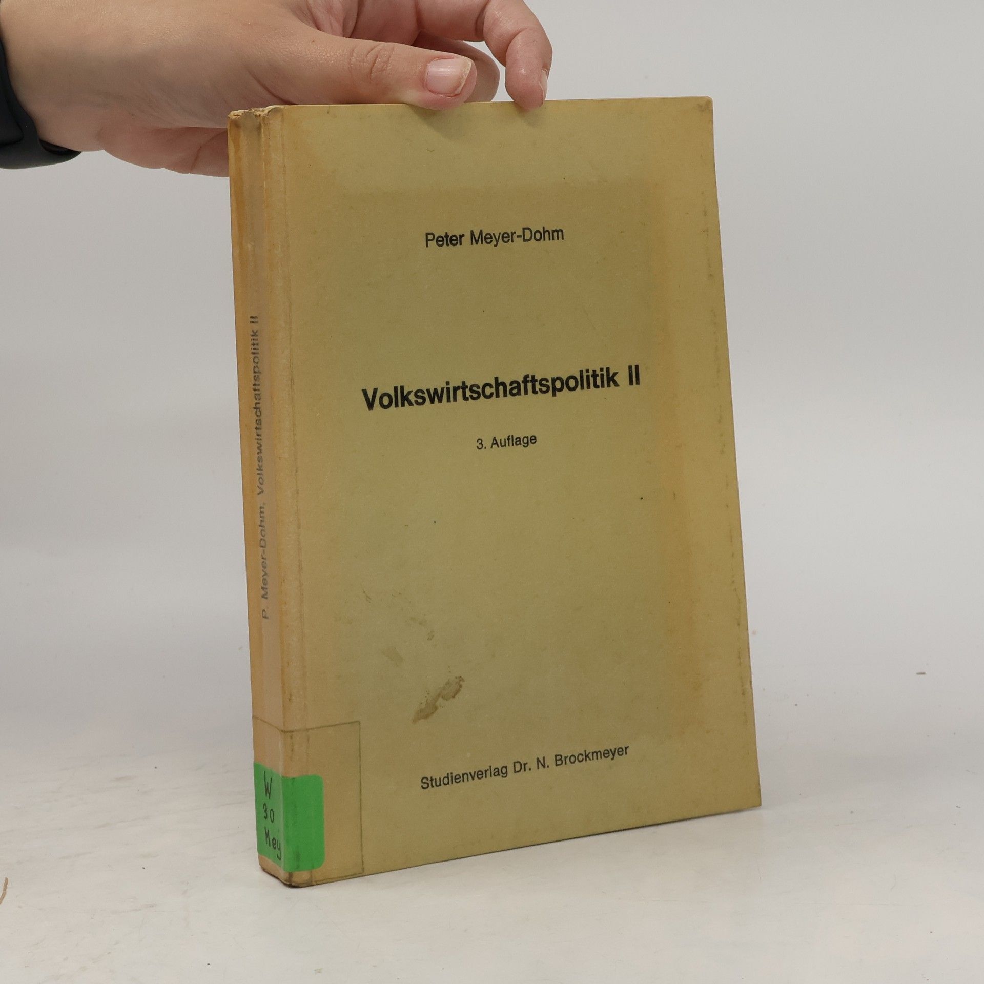 Volkswirtschaftspolitik II.