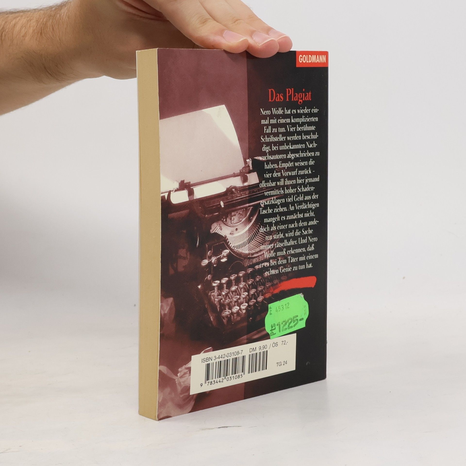 Rex Stout Das Plagiat