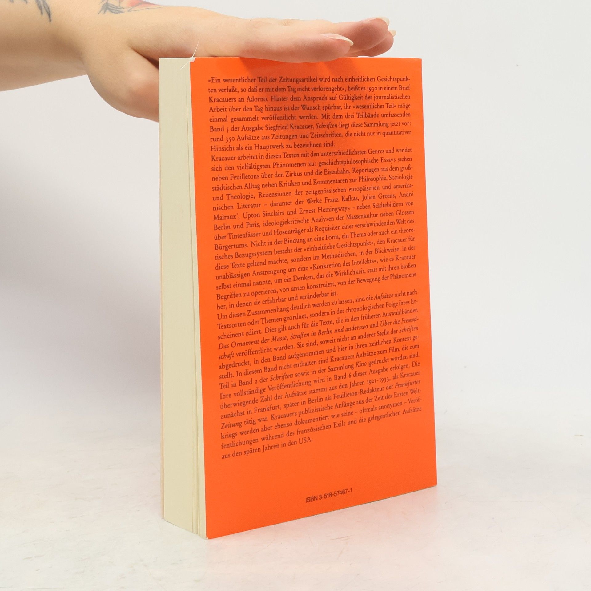Siegfried Kracauer Schriften 5.1