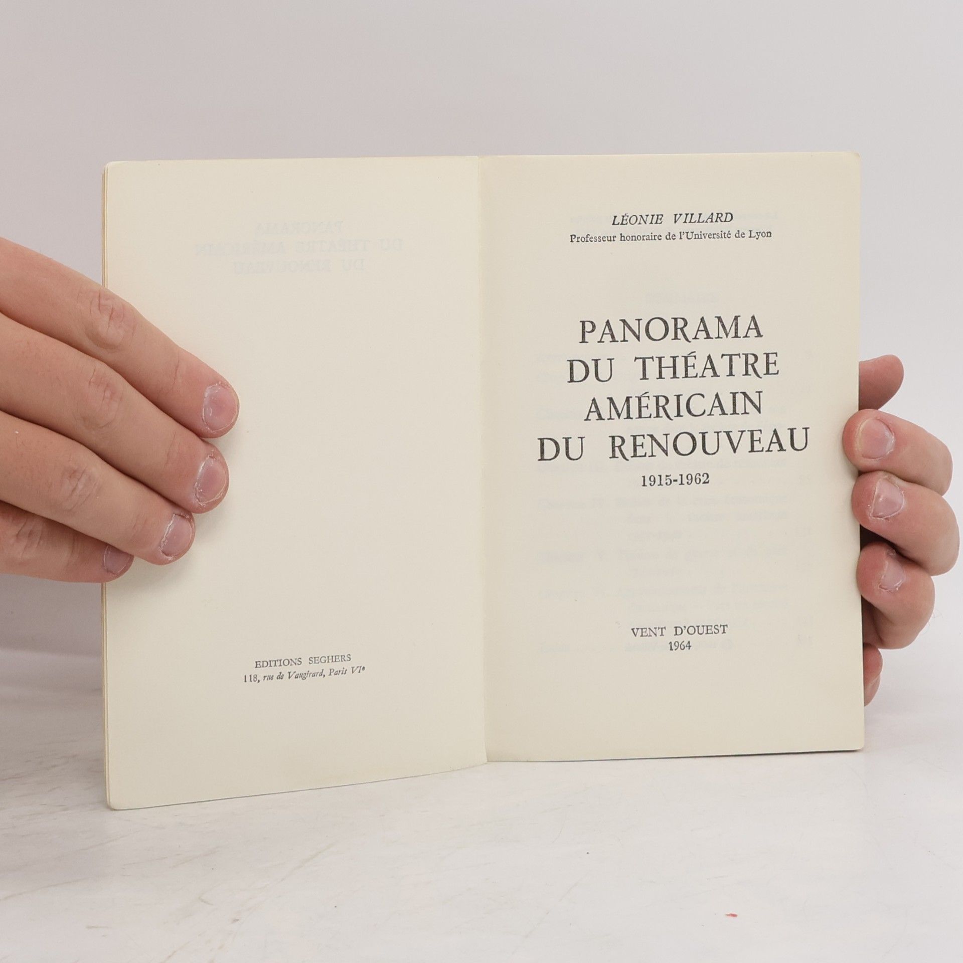 Léonie Villard Panorama du théatre américain du renouveau