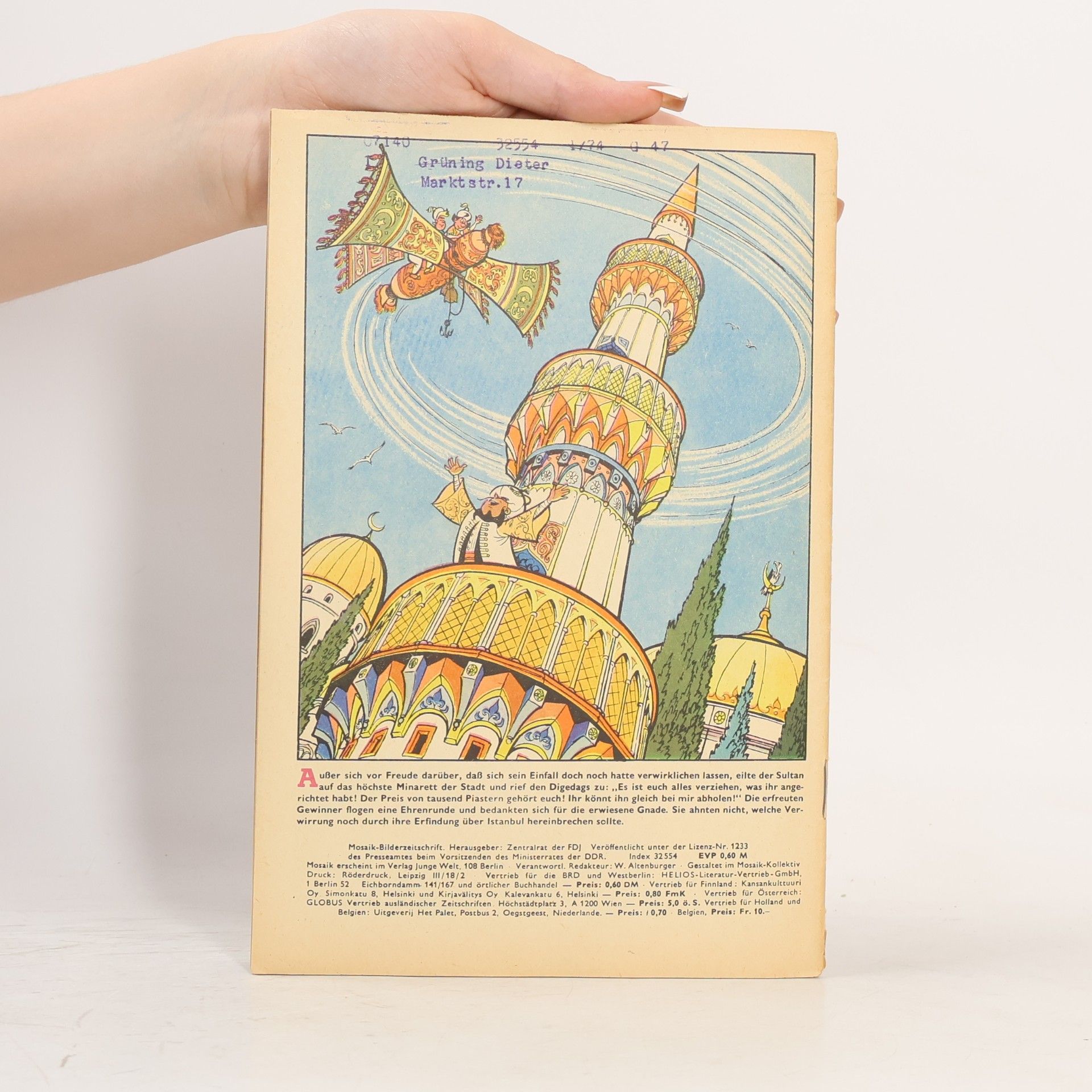 Hannes Hegen Mosaik 217. Fliegende Teppiche über Istanbul