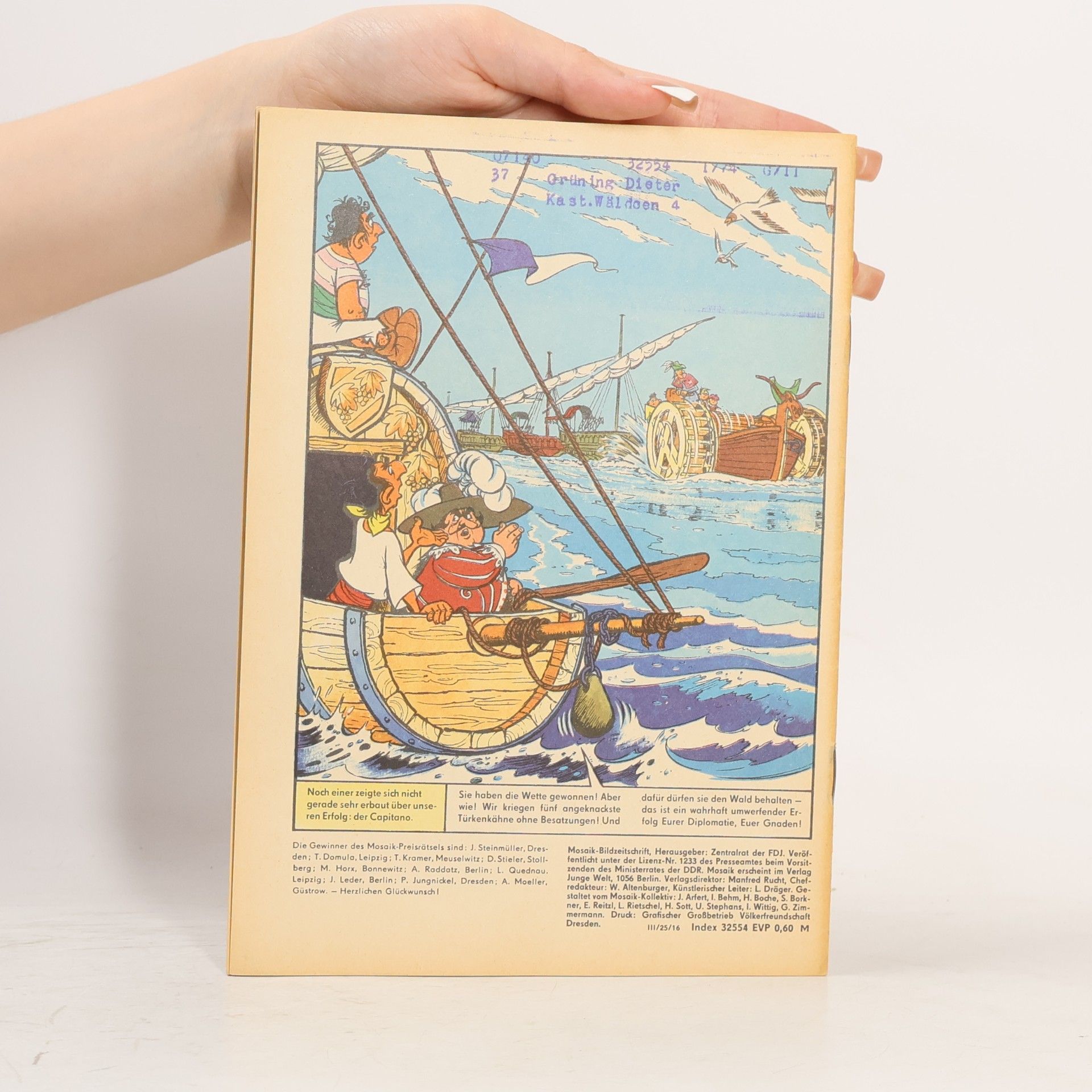Autorenkollektiv Mosaik 10/1976. Feuer im Schiff!
