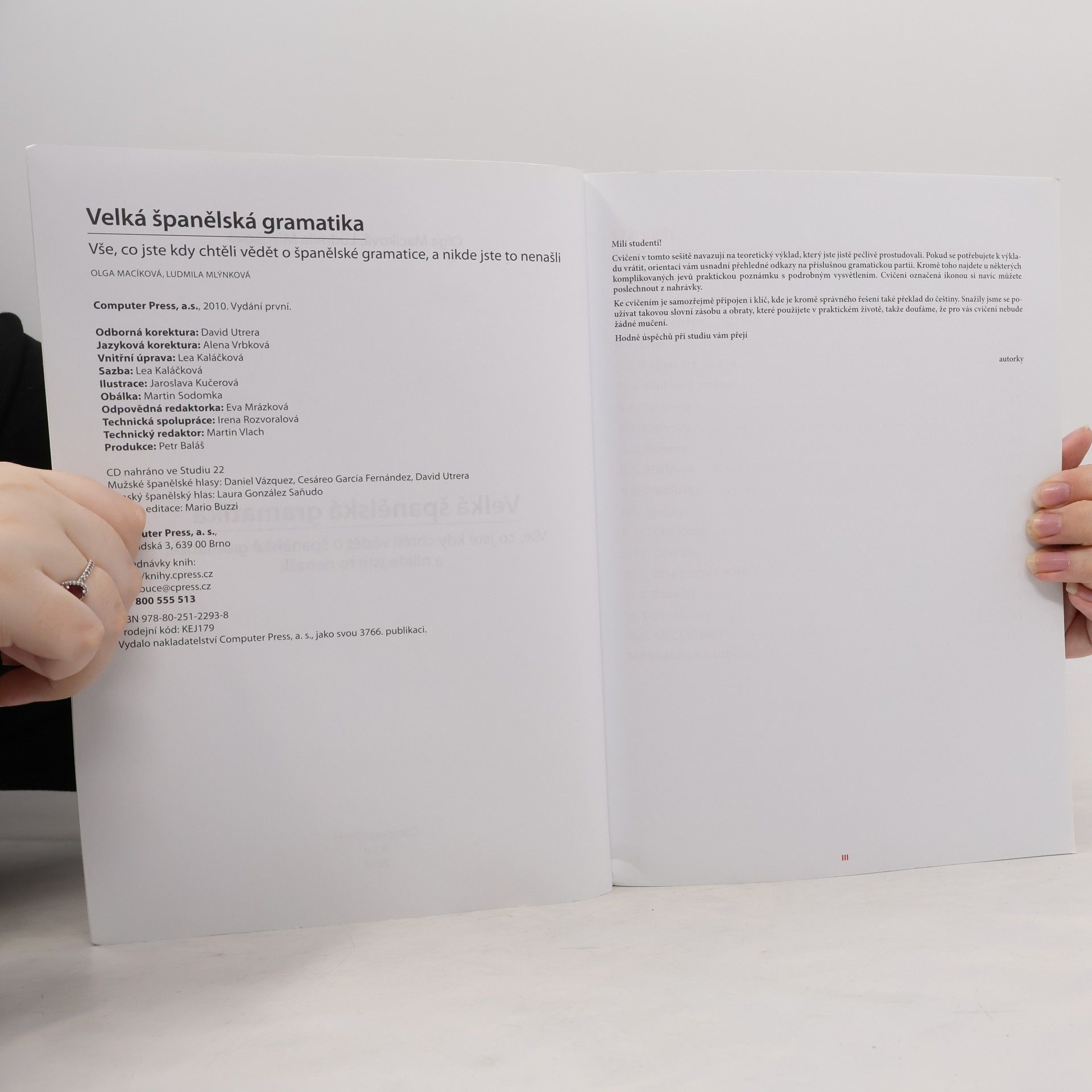 Olga Macíková Velká španělská gramatika. Cvičebnice
