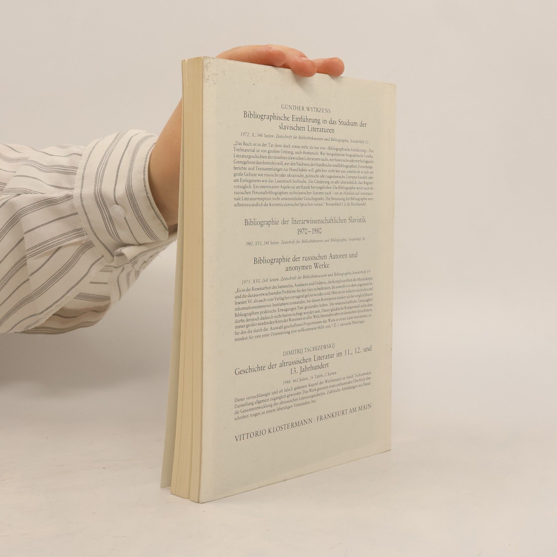 Günther Wytrzens Zeitschrift für Bibliothekswesen und Bibliographie - 37: Bibliographie der russischen Autoren und anonymen Werke