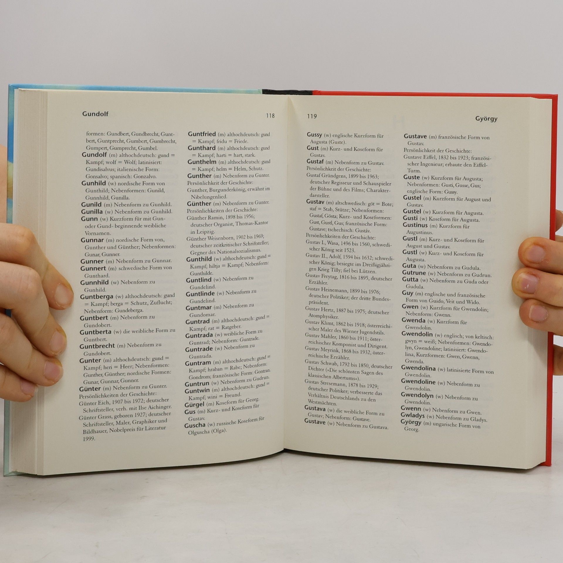 Das Vornamenbuch. Über 8000 Namen von A - Z