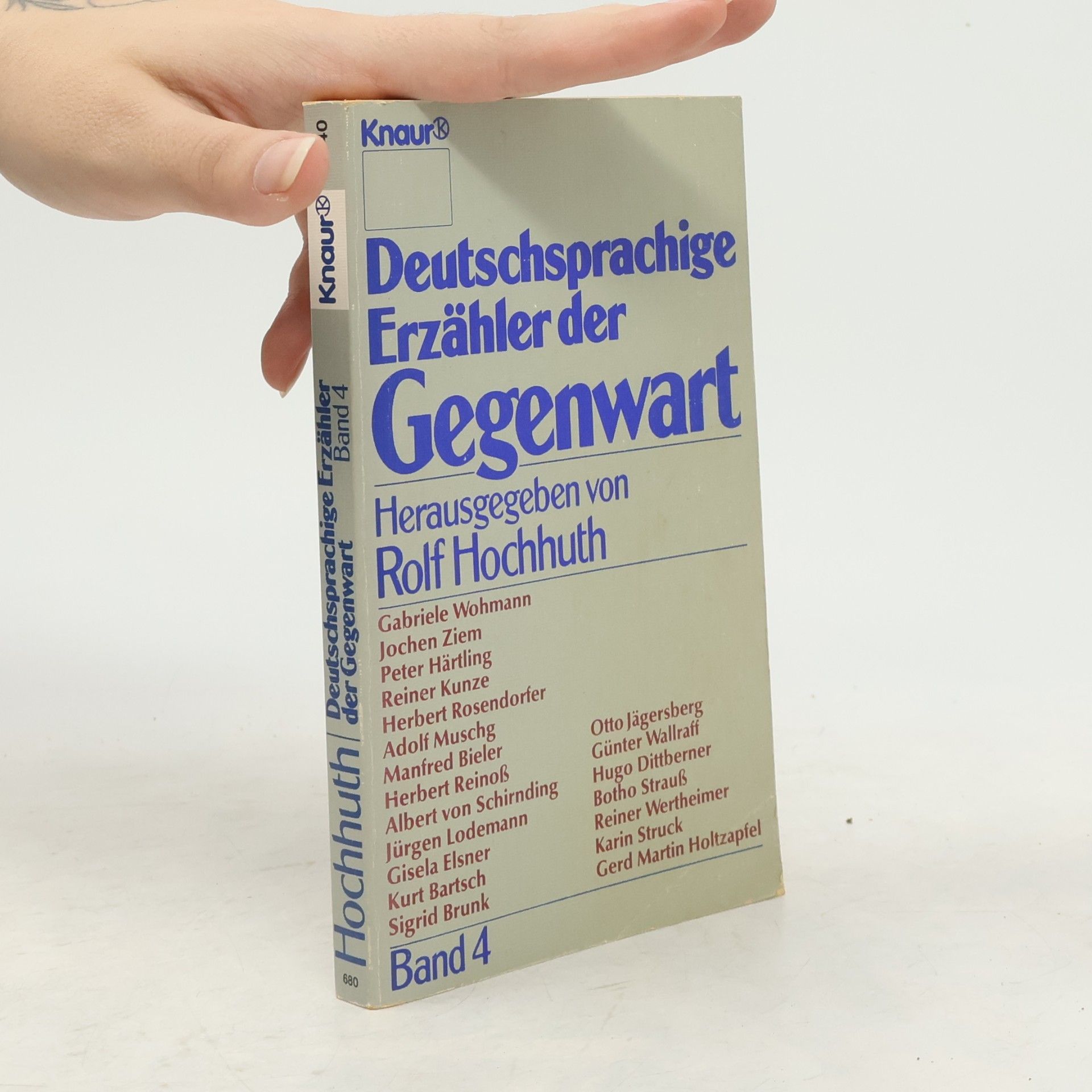 Rolf Hochhuth Deutschsprachige Erzähler der Gegenwart