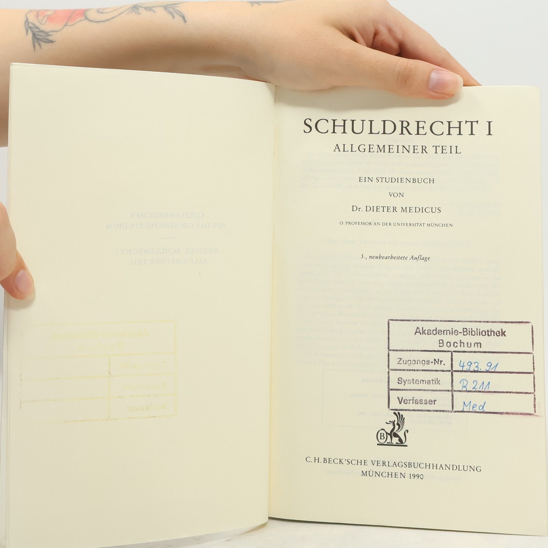 Dieter Medicus Schuldrecht 1 - 5. Auflage