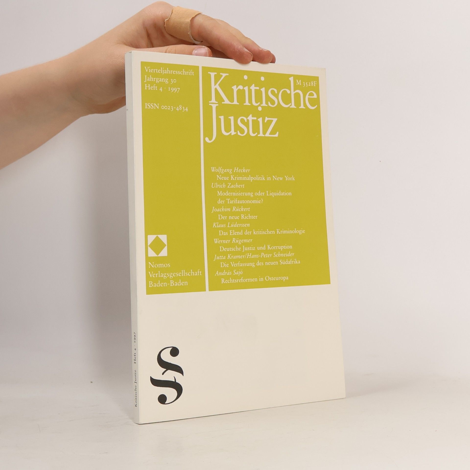 Kolektiv autorů Kritische Justiz. Jahrgang 30, Heft 4/1997