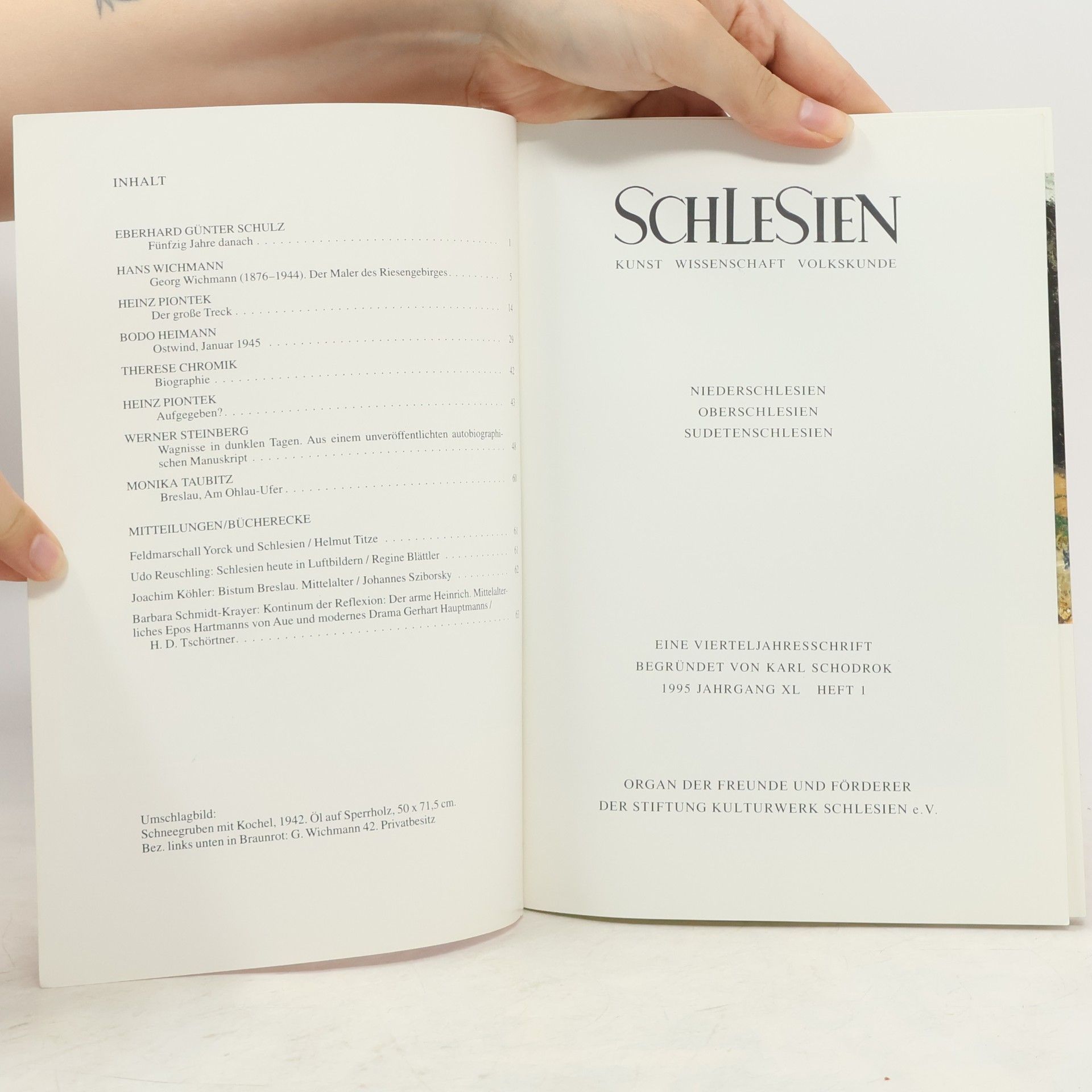 kolektiv Schlesien Kunst Wissenschaft Volkskunde 1/1995