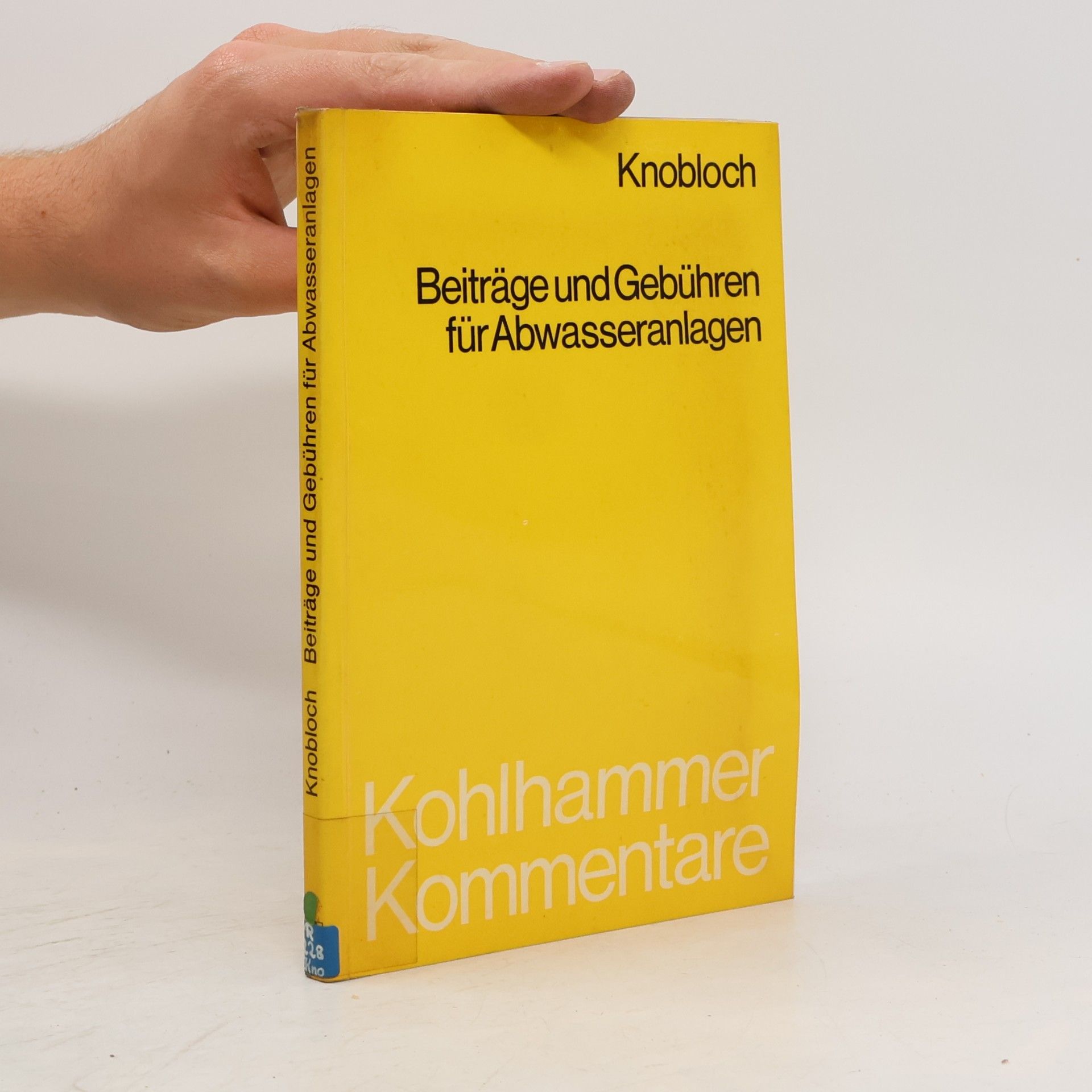 Gustav Knobloch Beiträge und Gebühren für Abwasseranlagen