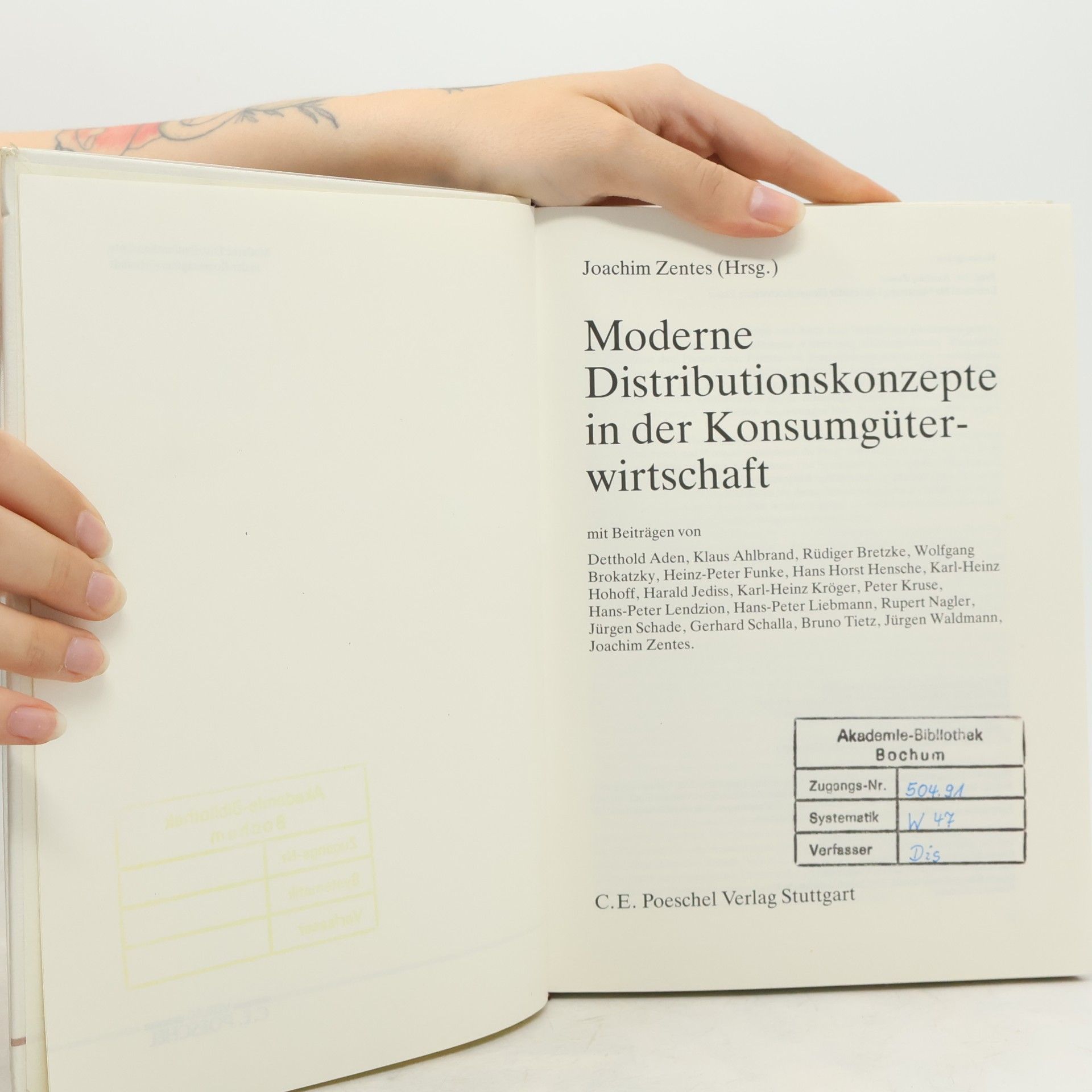 Joachim Zentes Moderne Distributionskonzepte in der Konsumgüterwirtschaft