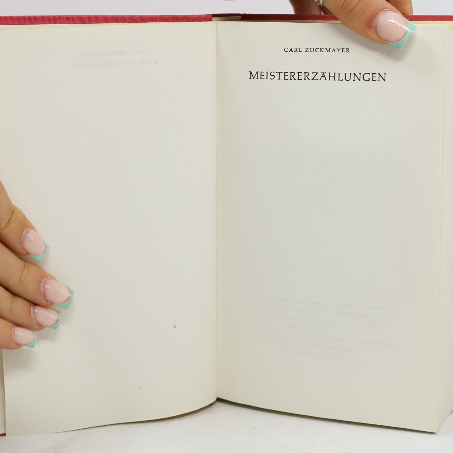 Carl Zuckmayer Meistererzählunngen