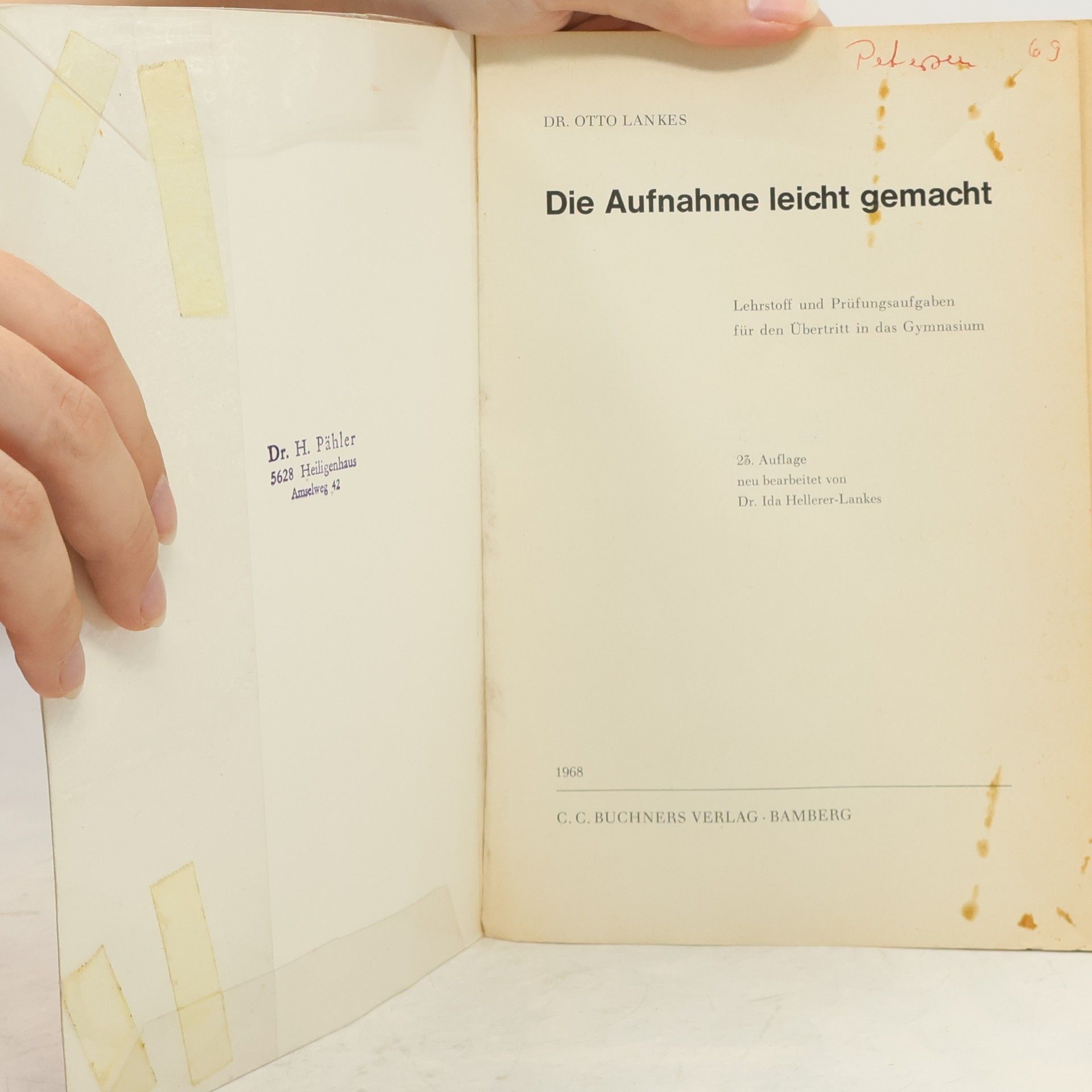 Otto Lankes Die Aufnahme leicht gemacht