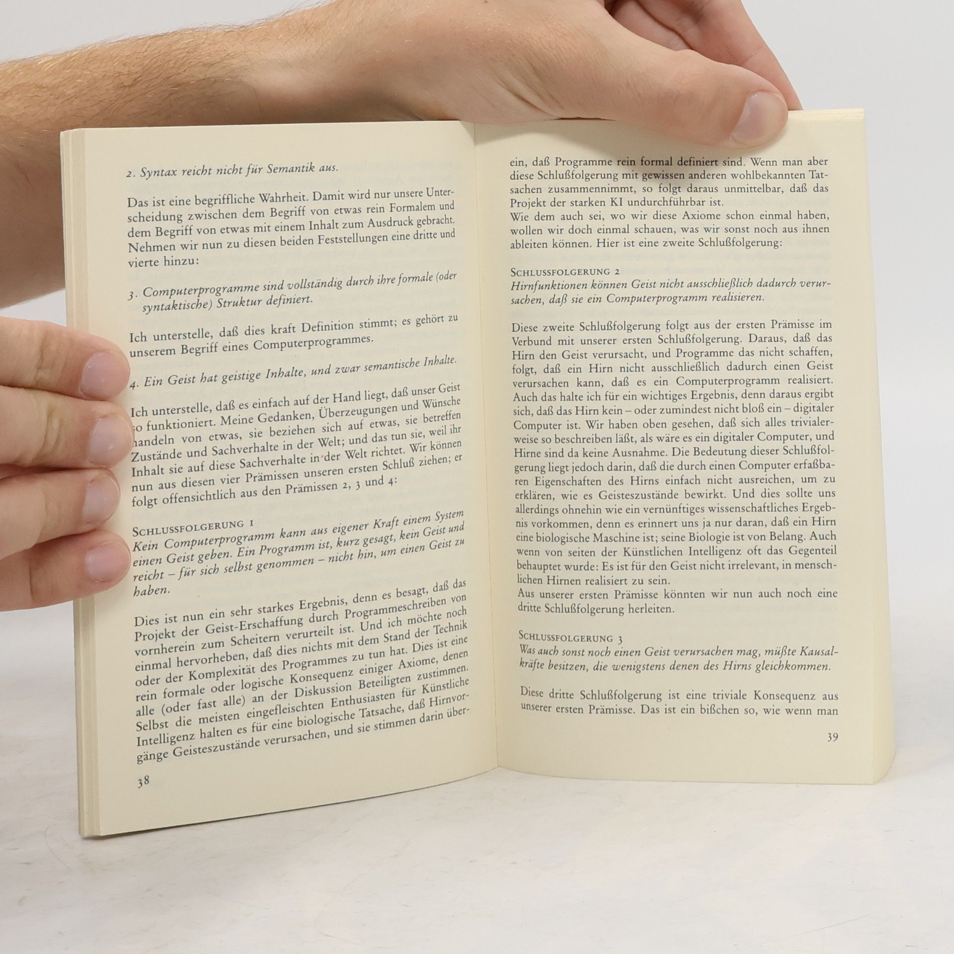 John R. Searle Geist, Hirn und Wissenschaft