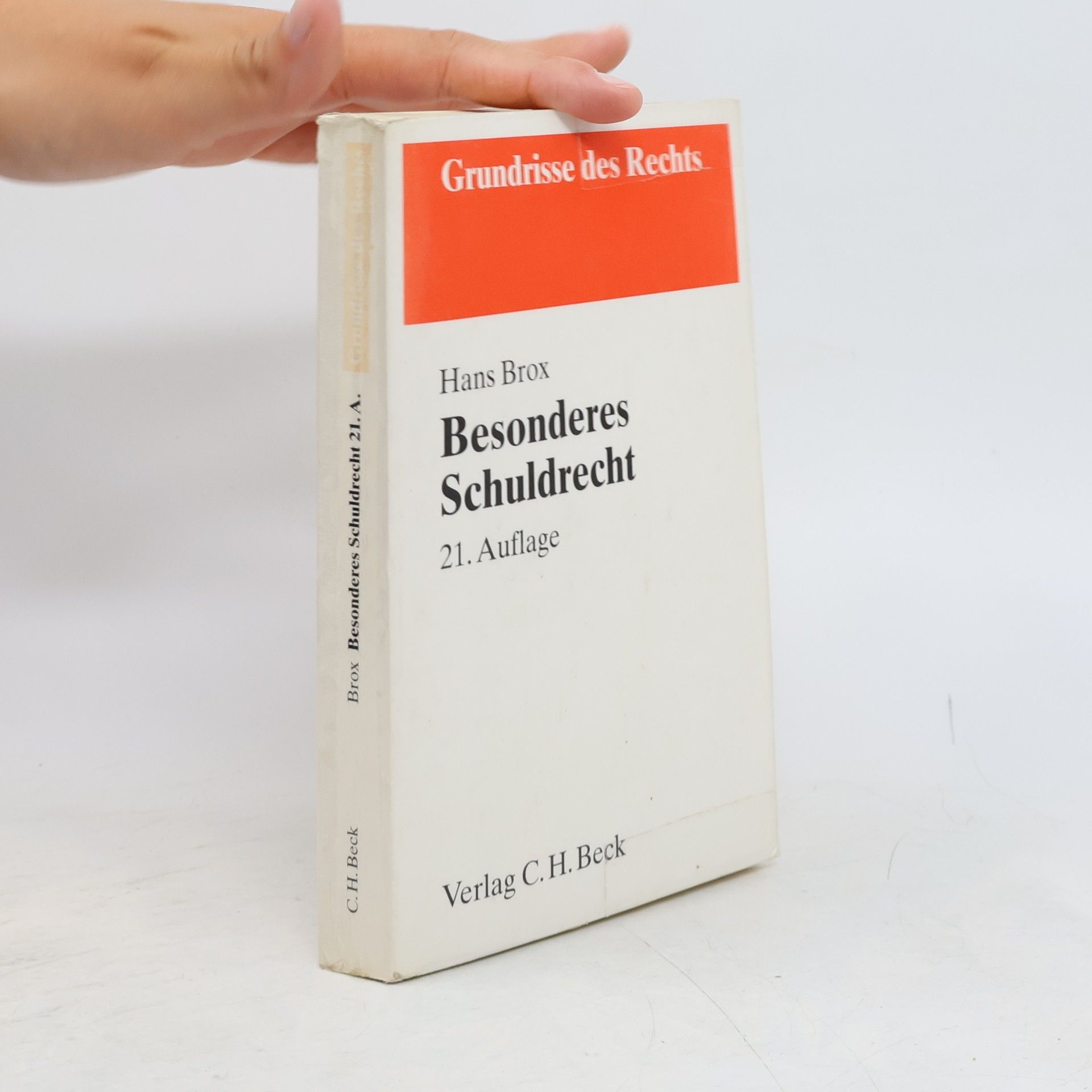 Hans Brox Grundrisse des Rechts: Besonderes Schuldrecht