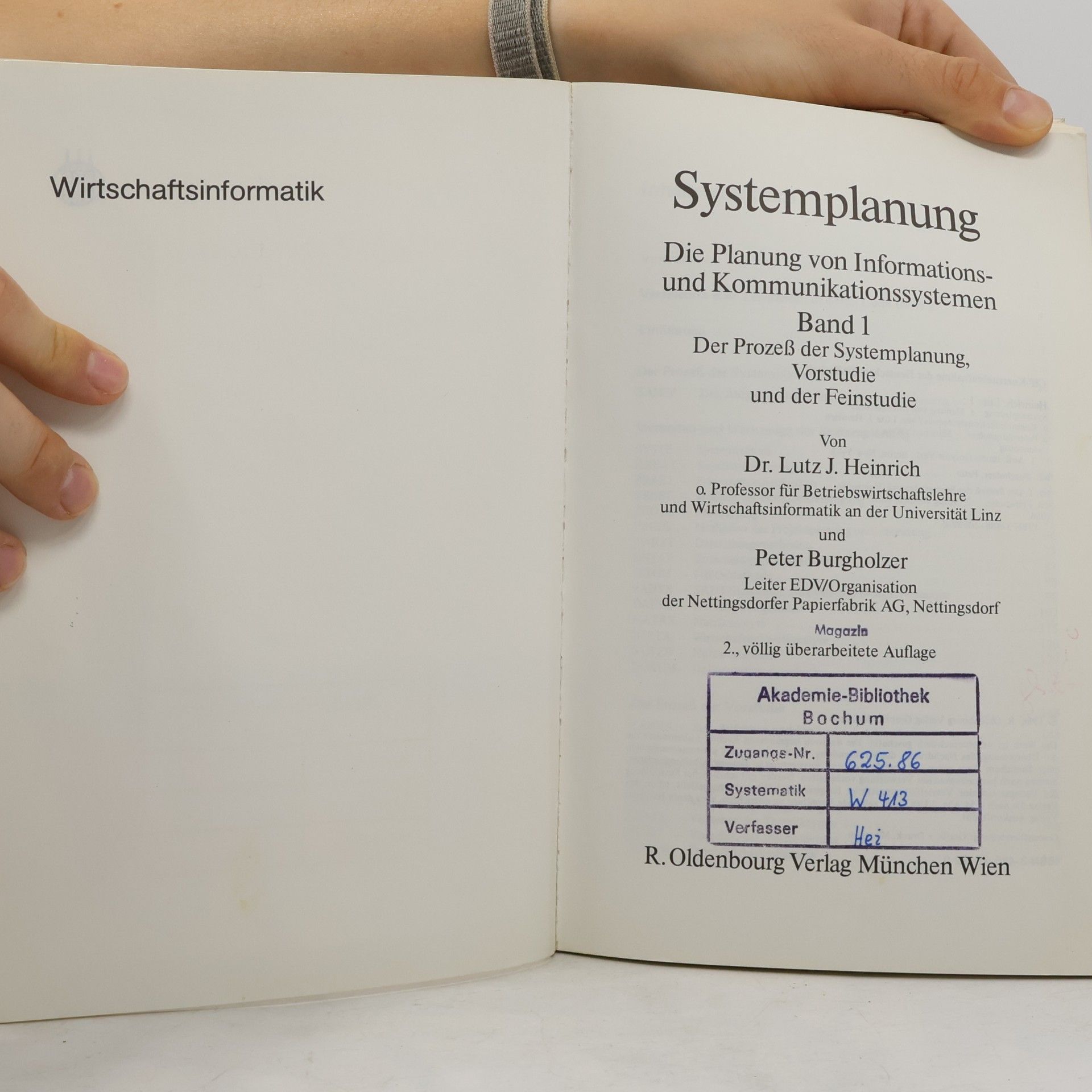 Lutz Jürgen Heinrich Systemplanung - 2. Auflage