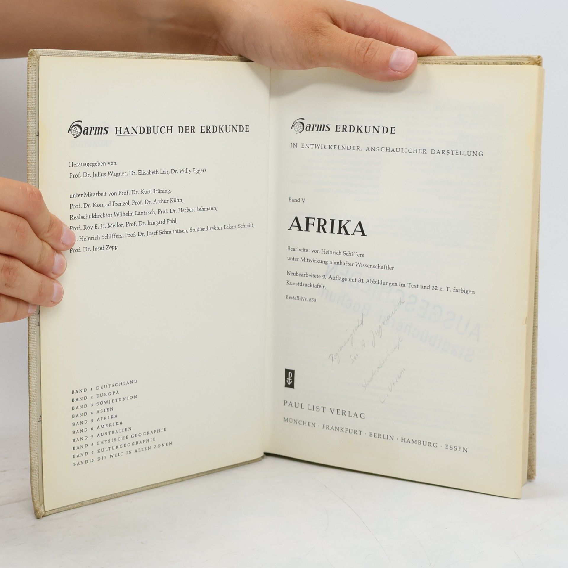 Heinrich Schiffers Harms Erdkunde - 5: Afrika