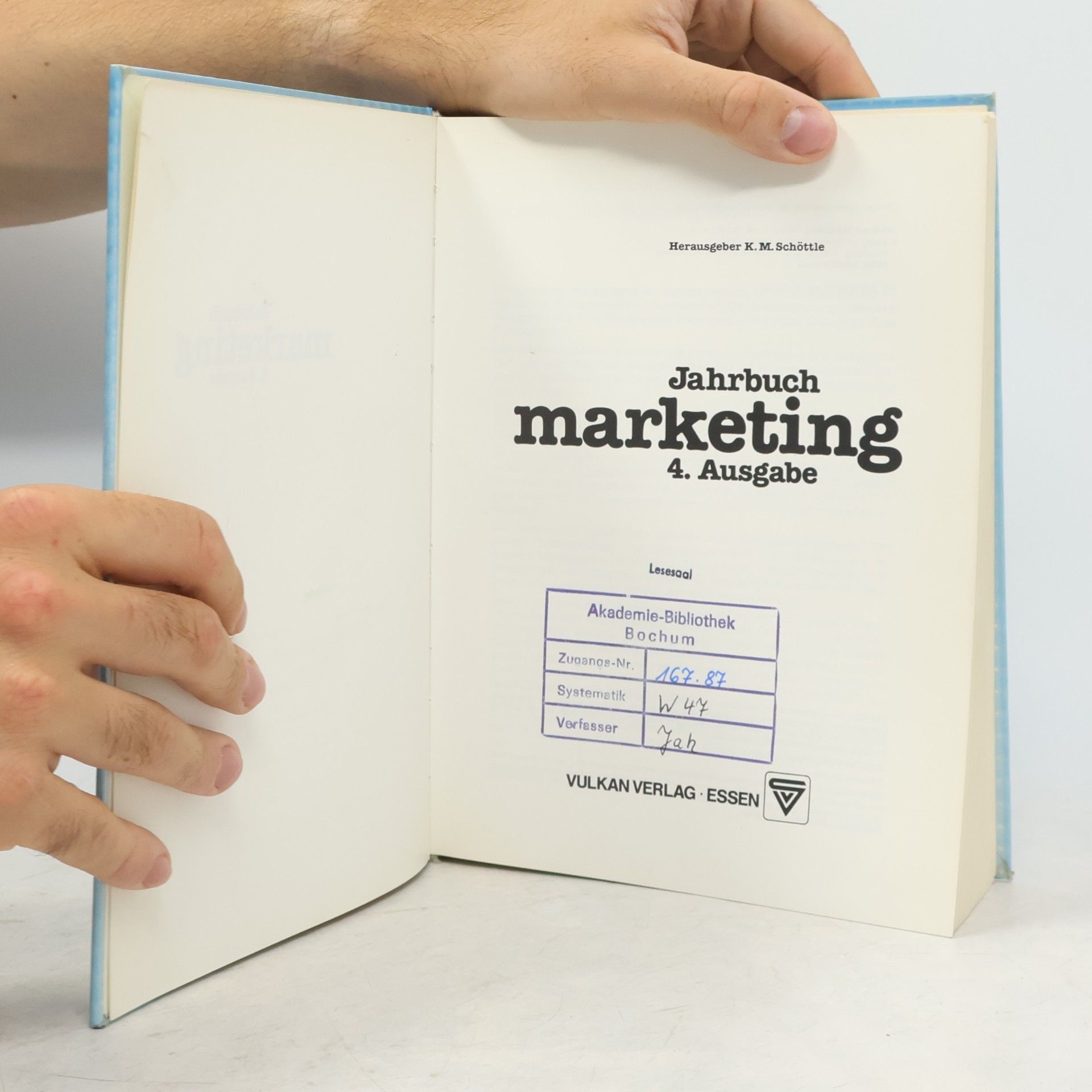Klaus M. Schöttle Jahrbuch Marketing