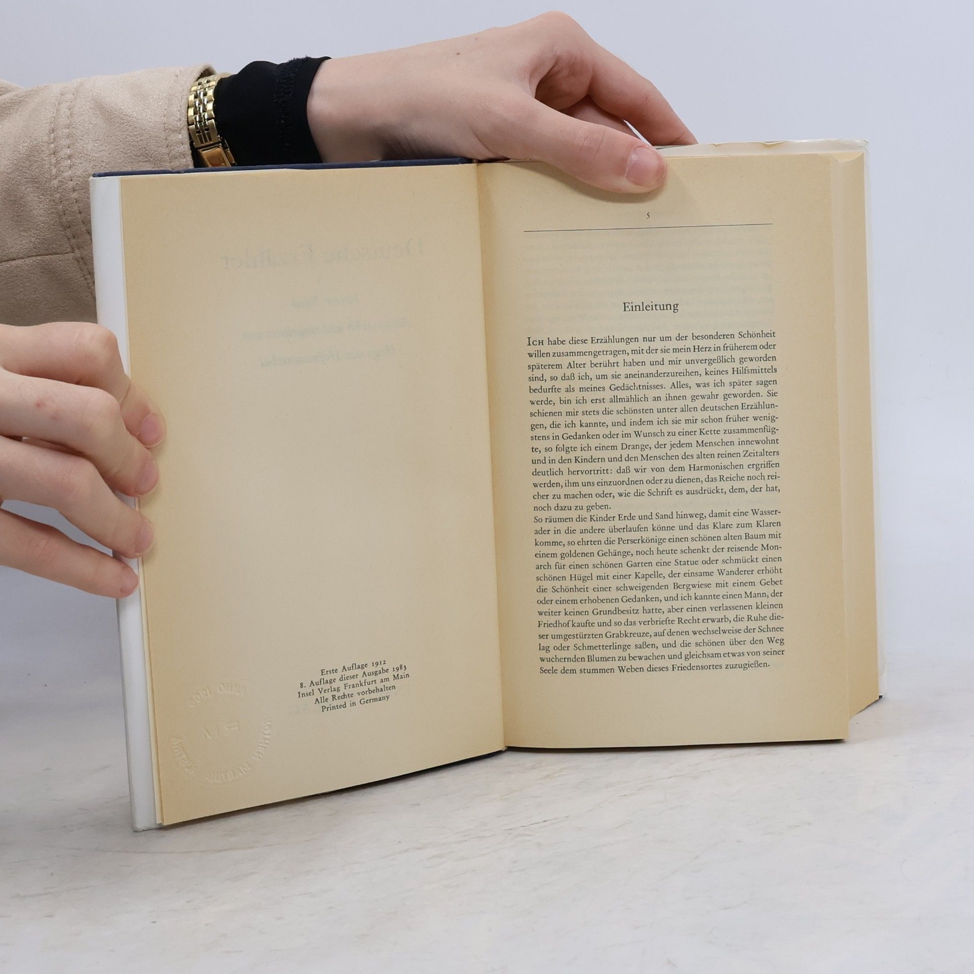 Hugo von Hofmannsthal Deutsche Erzähler 1