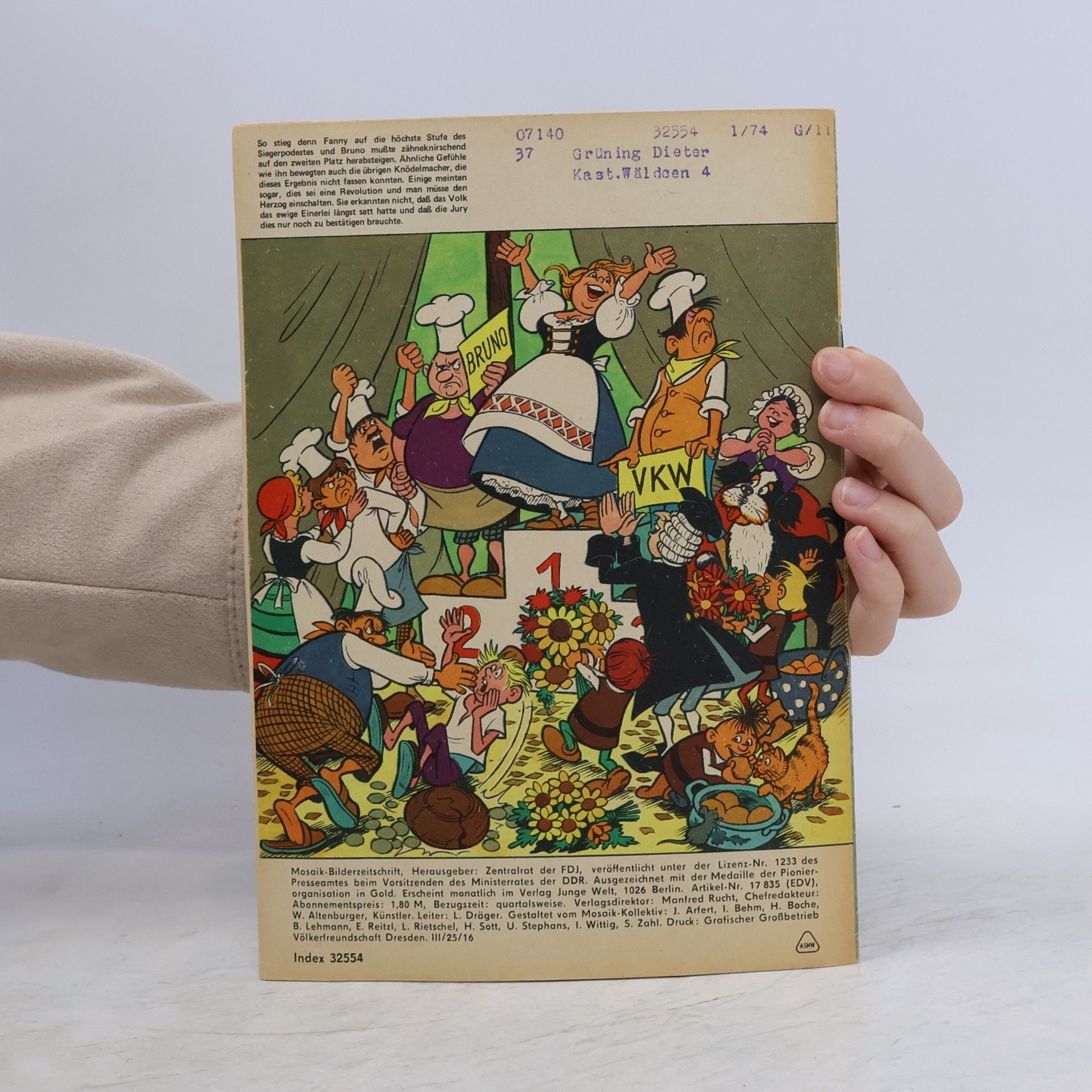 Autorenkollektiv Mosaik 3/1980. Der Knödelwettbewerb