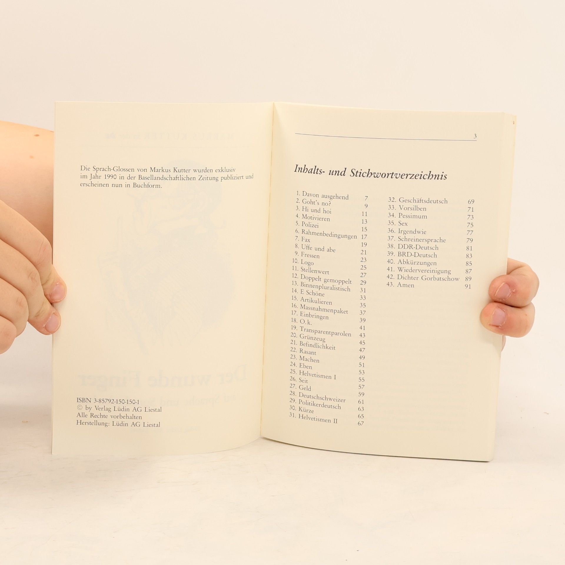kolektiv Der wunde Finger ... auf Sprache und Sprachscherben