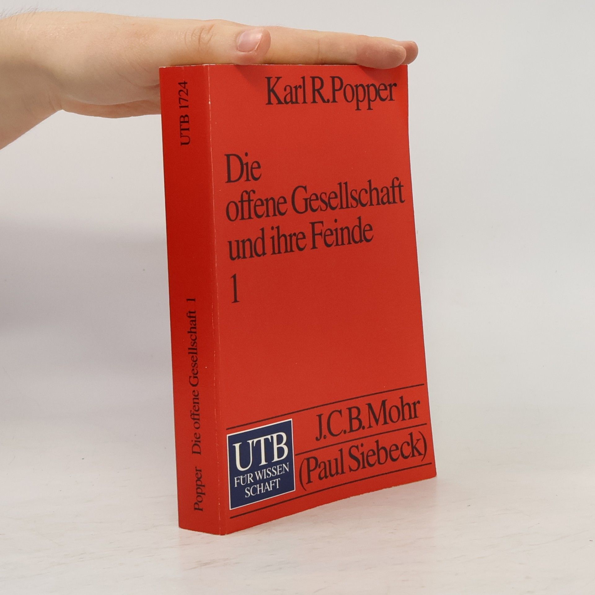 Karl Popper Die Offene Gesellschaft und Ihre Feinde 1