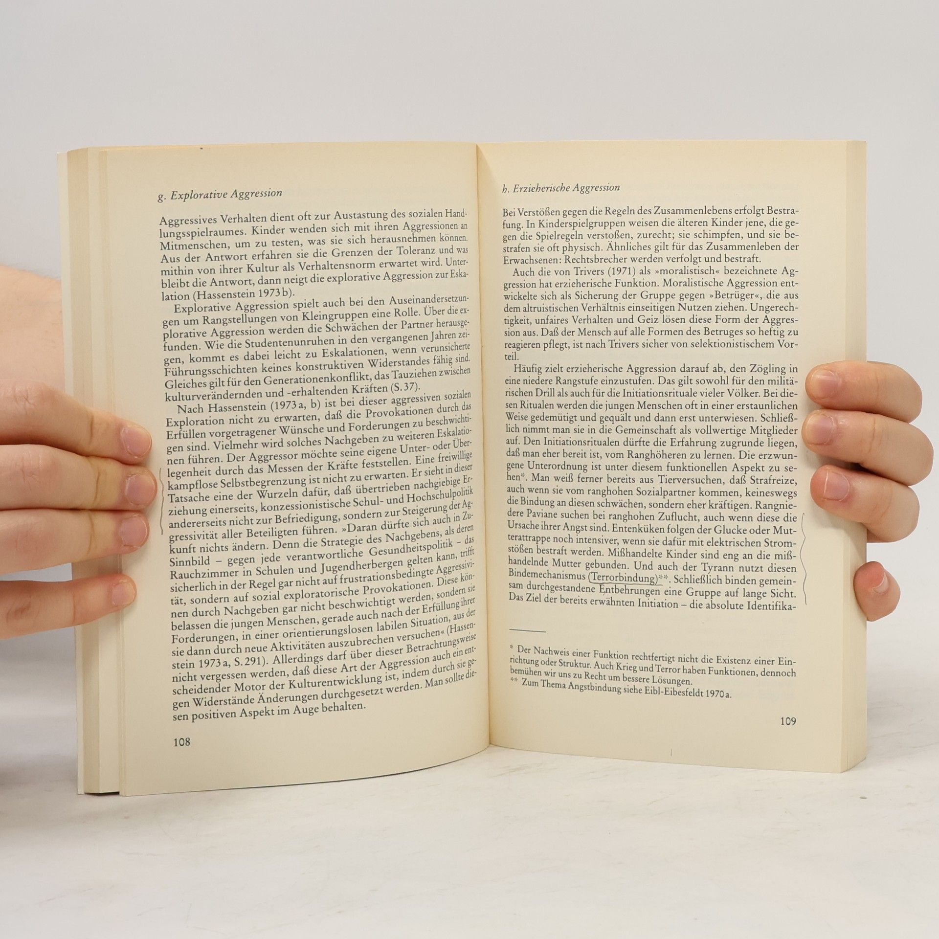 Irenäus Eibl-Eibesfeldt Krieg und Frieden aus der Sicht der Verhaltensforschung
