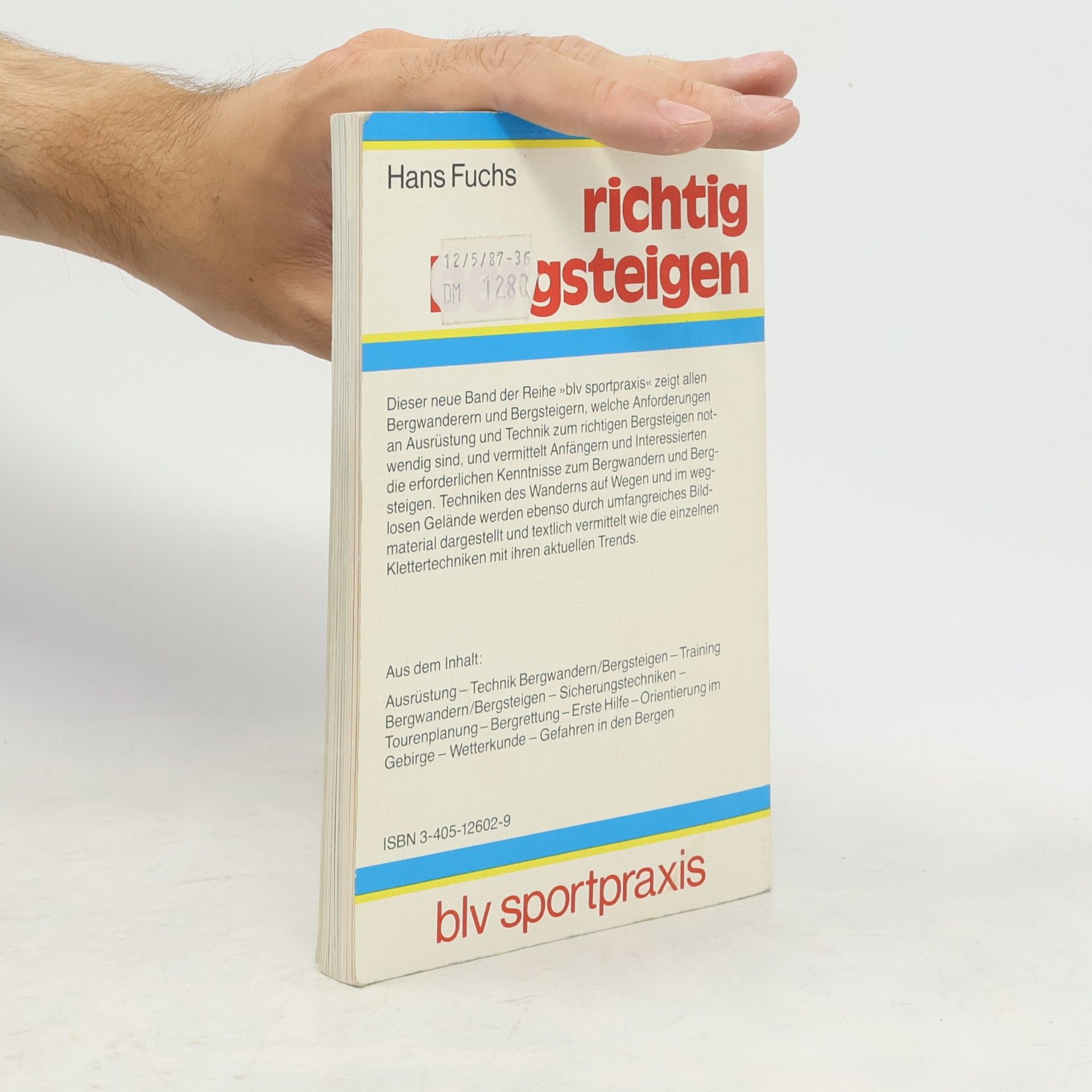 Hans Fuchs Richtig bergsteigen