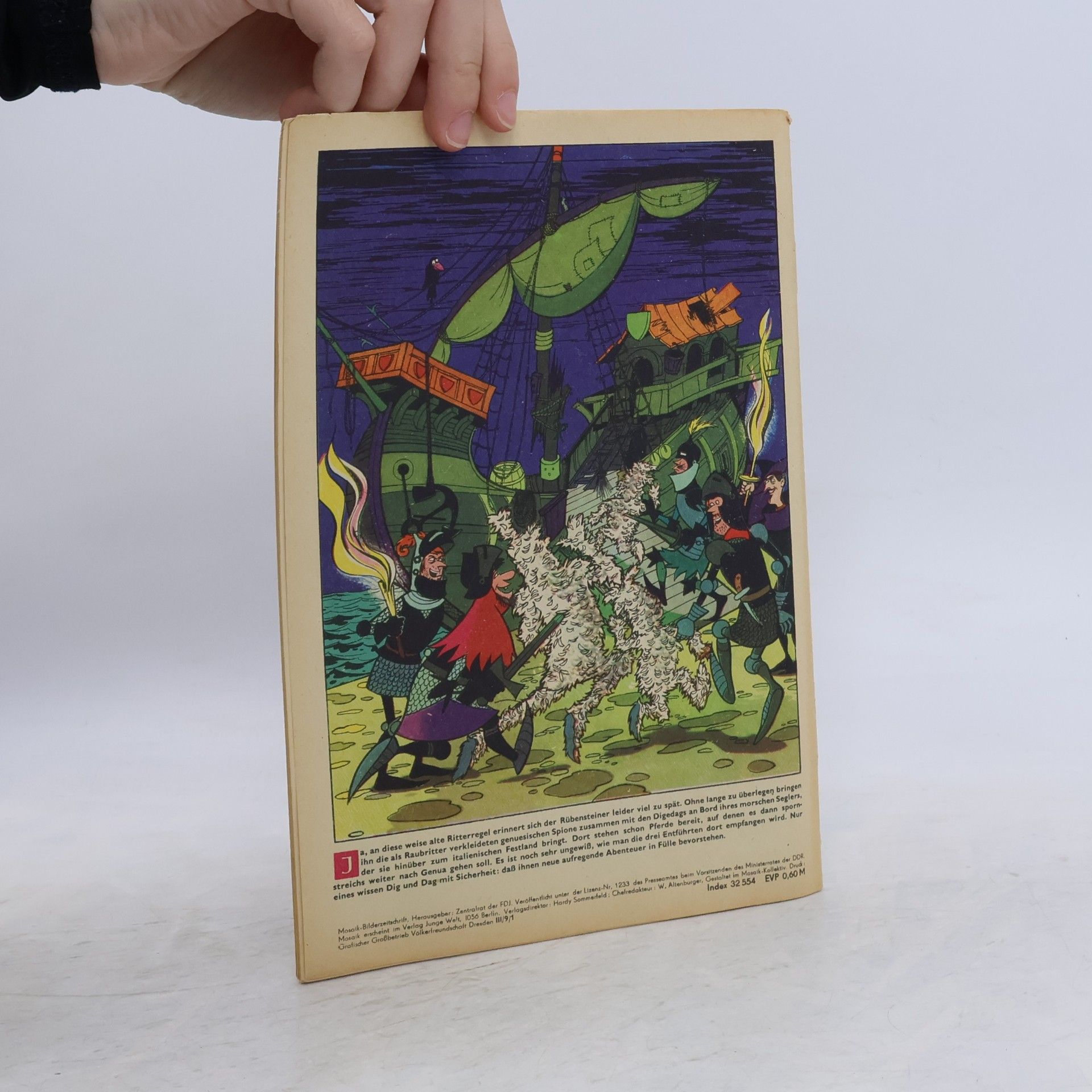 Hannes Hegen Mosaik 226. Karneval am Canale Grande