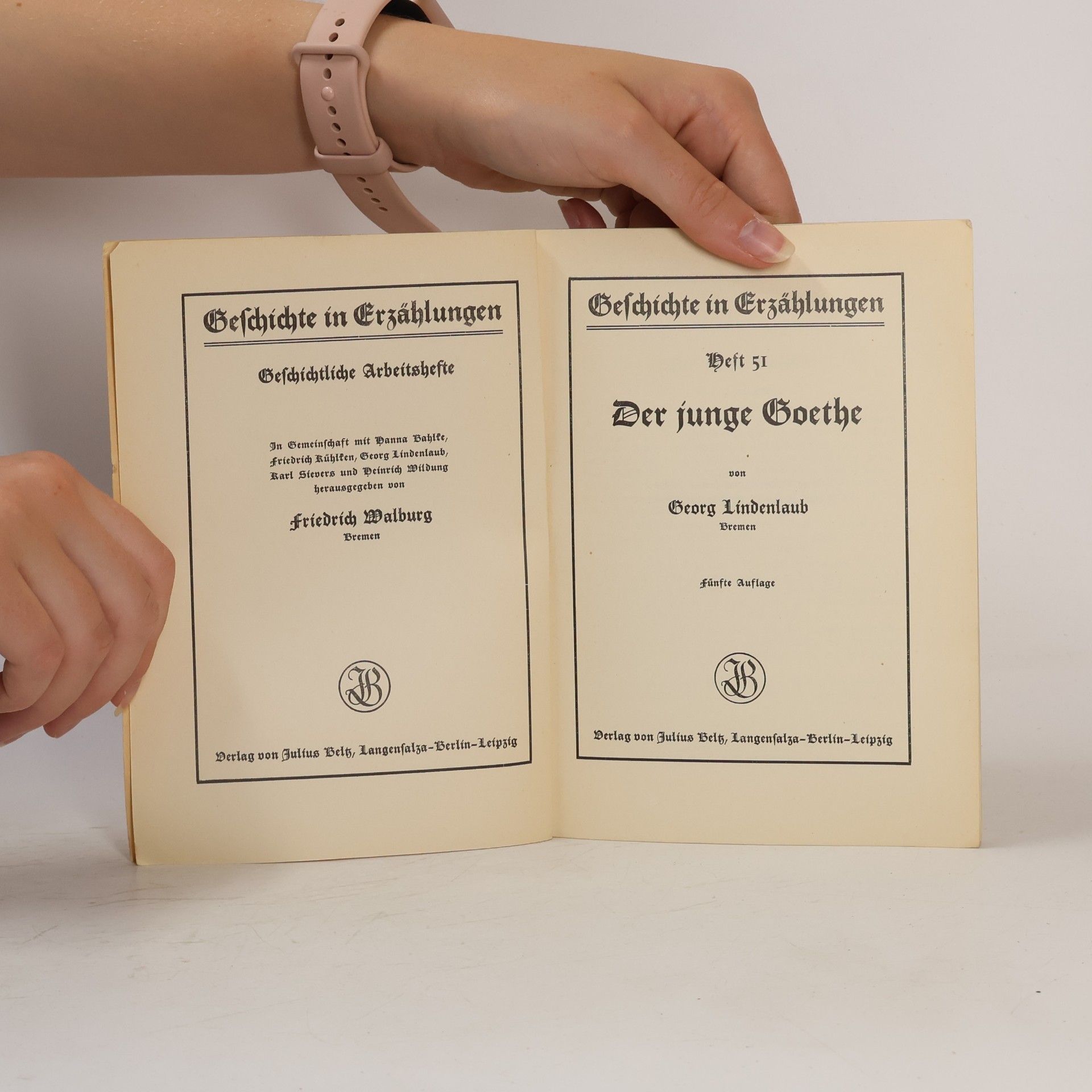 Georg Lindenlaub Der junge Goethe
