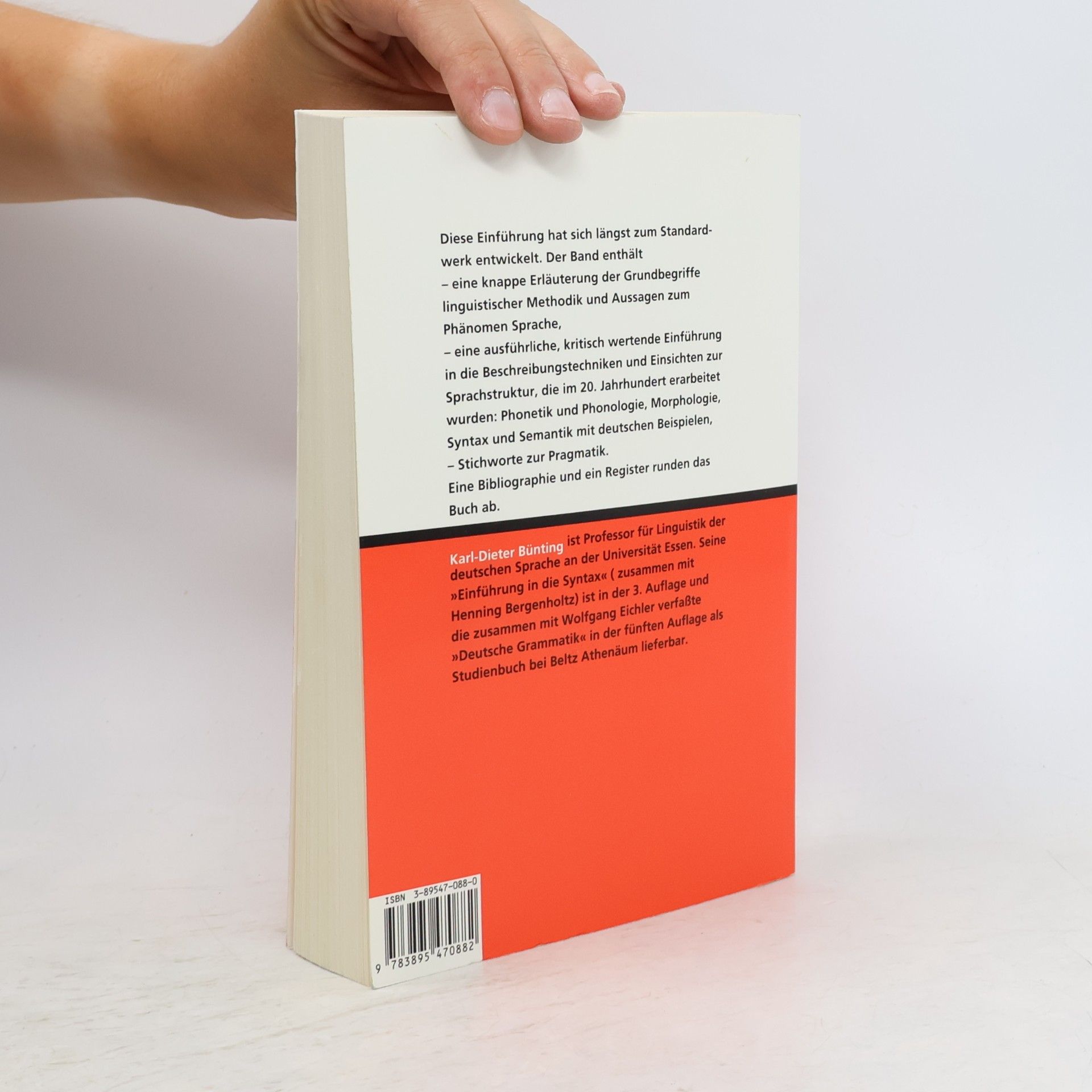 Karl-Dieter Bünting Athenäums Studienbücher Linguistik: Einführung in die Linguistik