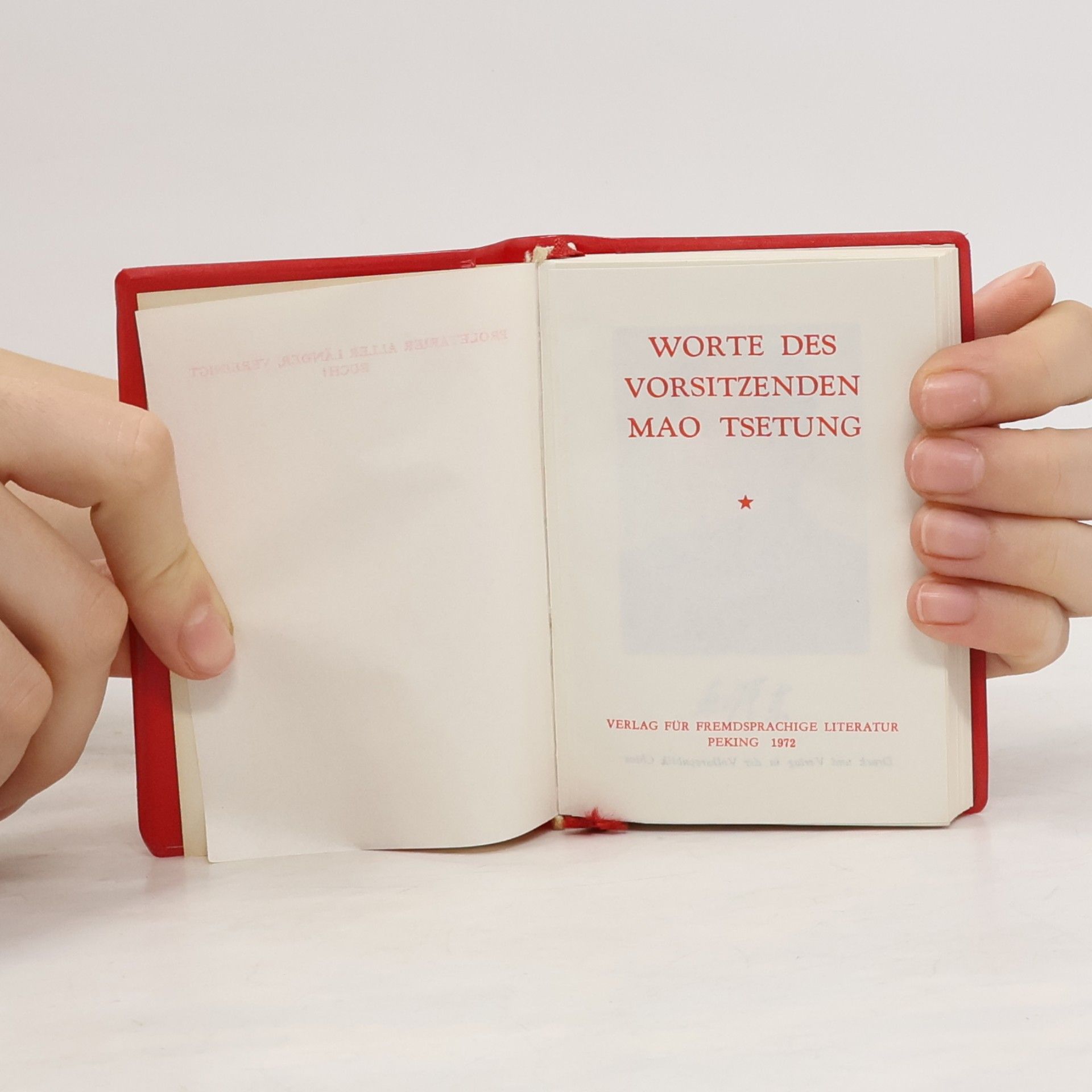 Zedong Mao Worte des Vorsitzenden Mao Tsetung