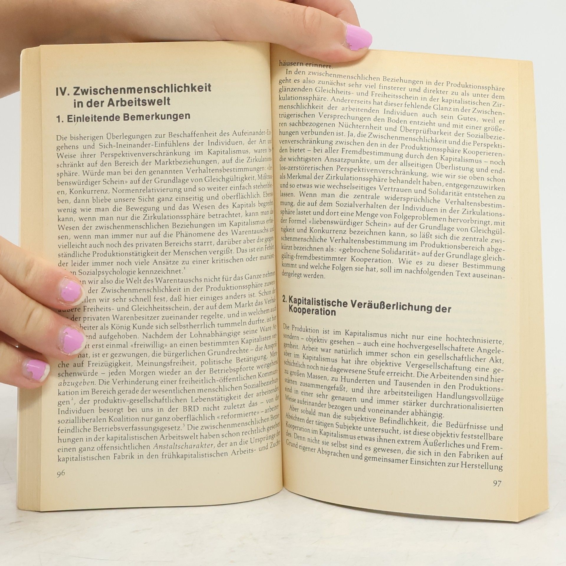 Klaus Ottomeyer Ökonomische Zwänge und menschliche Beziehungen
