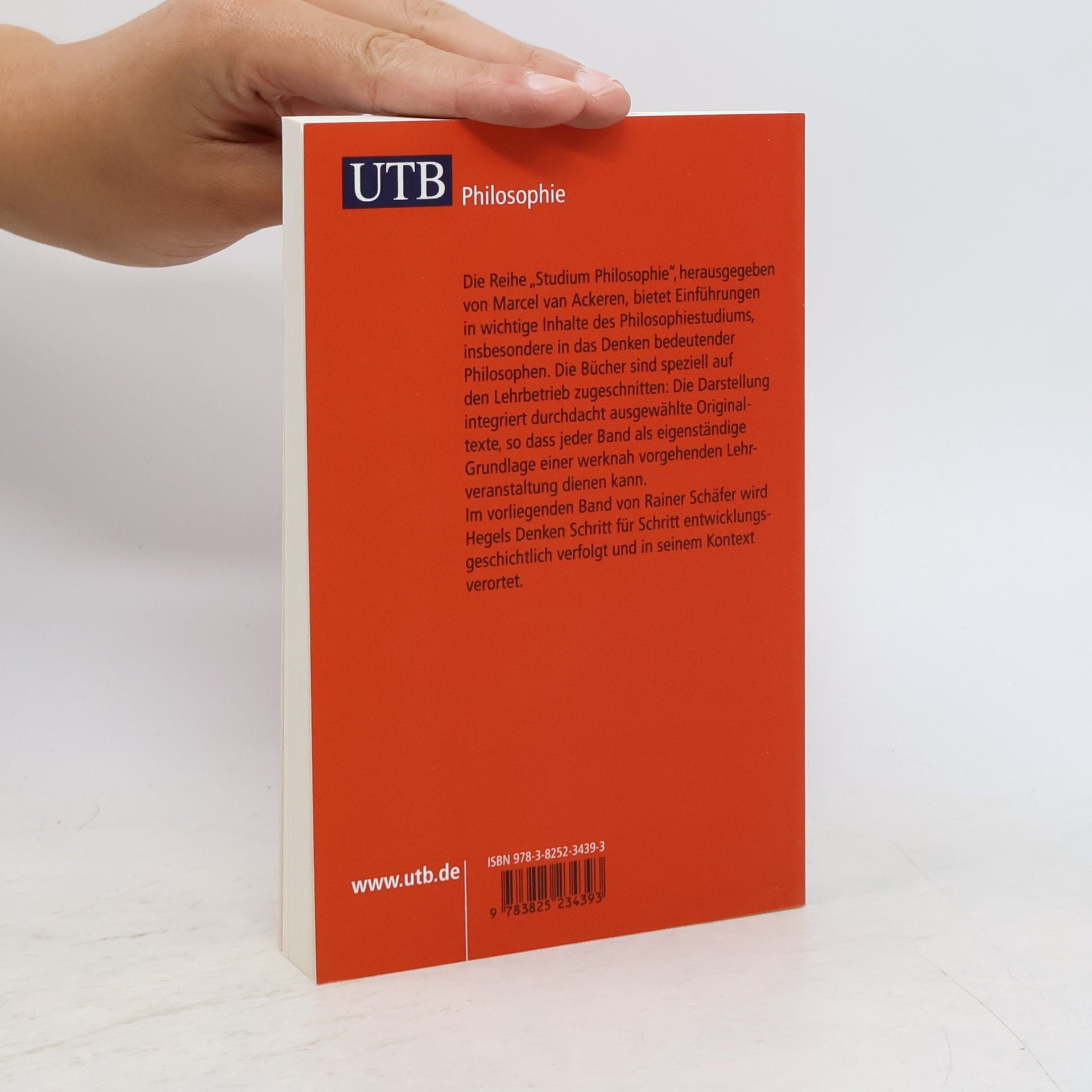 Rainer Schäfer UTB - 3439: Hegel. Einführung und Texte
