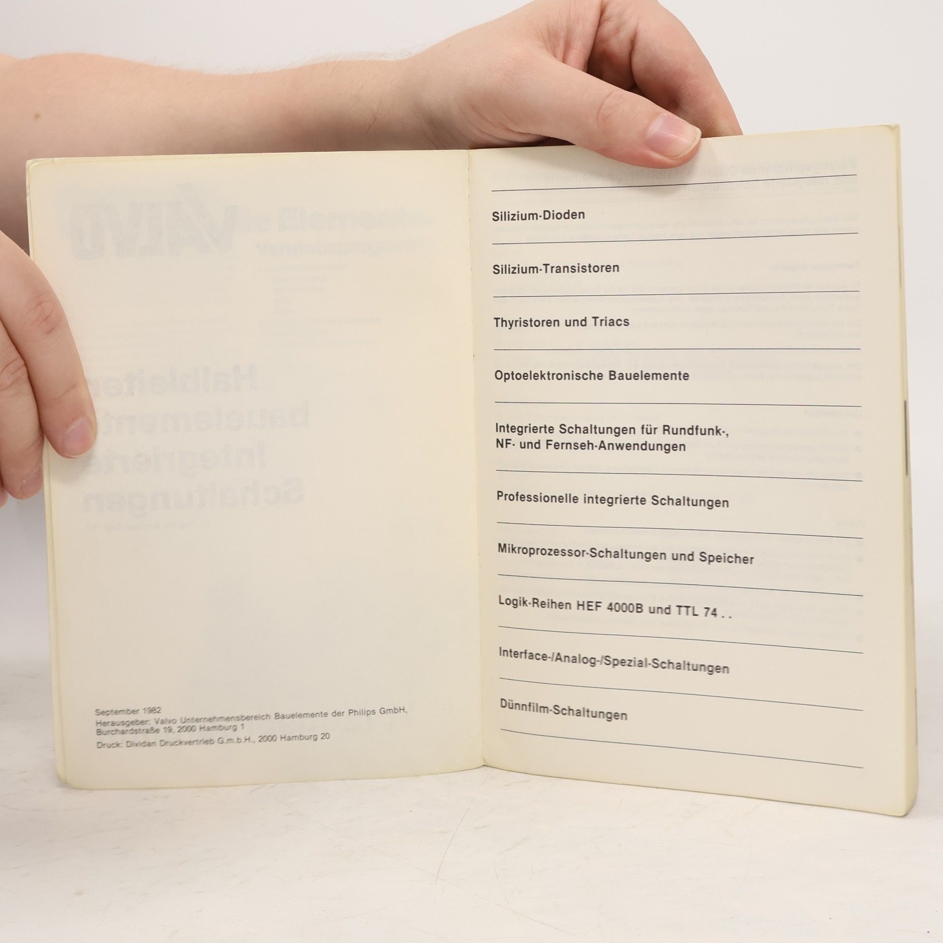 Autorenkollektiv Vorzugsprogramm Halbleiterbauelemente / Integrierte Schaltungen '82