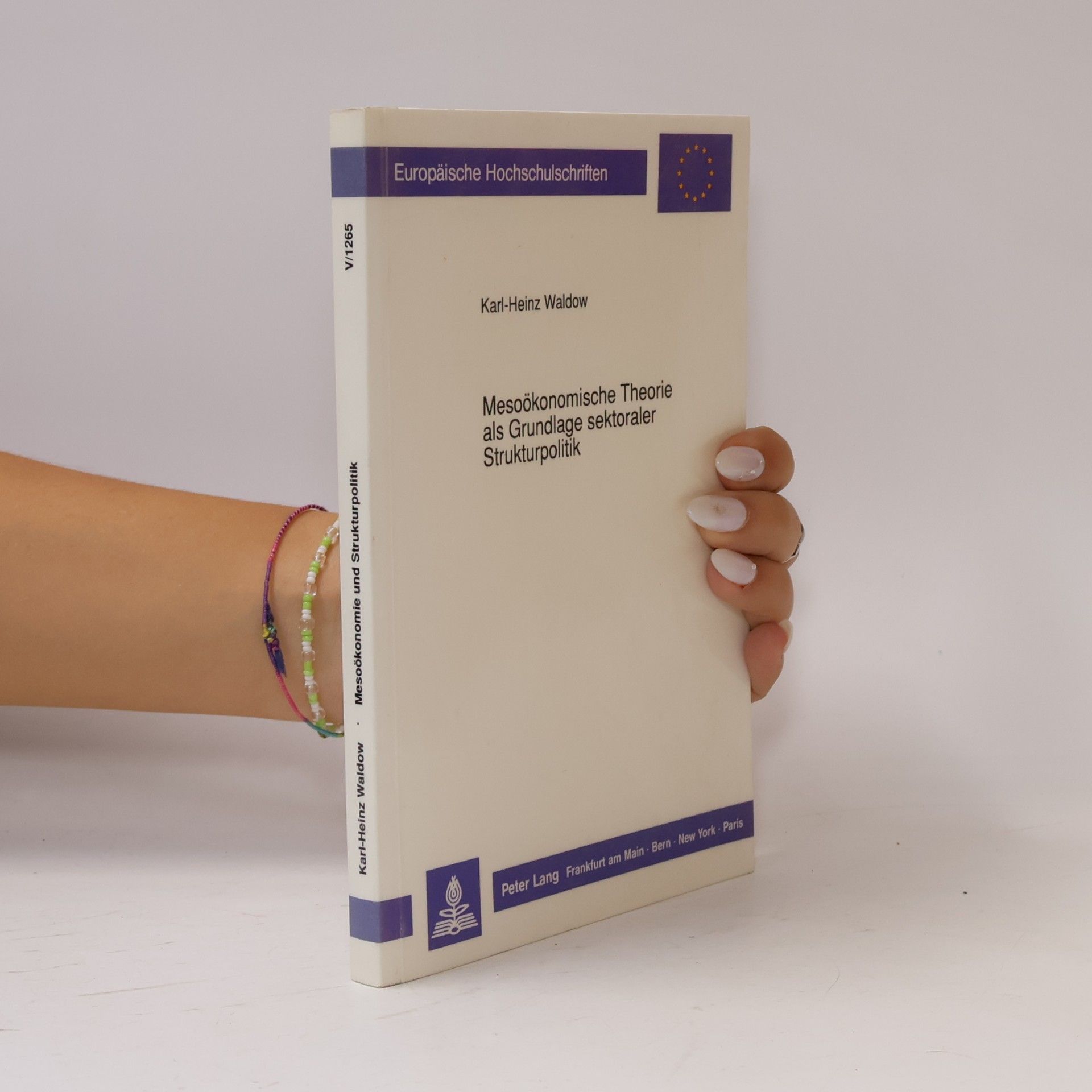 Karl-Heinz Waldow Europäische Hochschulschriften - V/1265: Mesoökonomische Theorie als Grundlage sektoraler Strukturpolitik