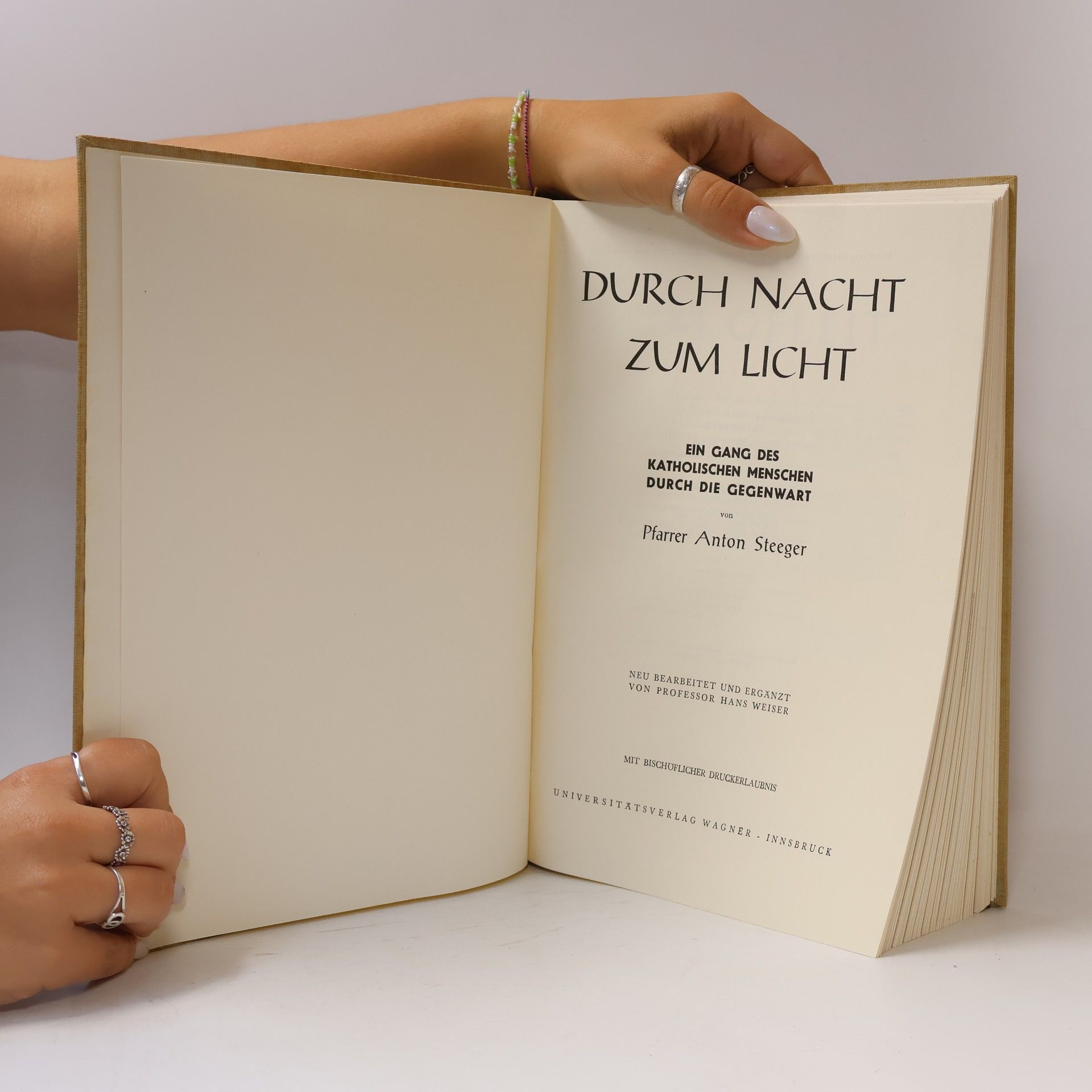 Pfarrer Anton Steeger Durch Nacht zum Licht