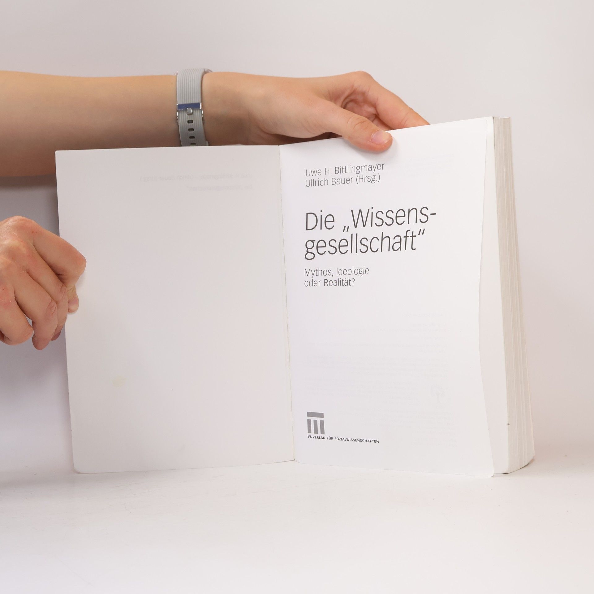 Uwe H. Bittlingmayer Die "Wissensgesellschaft"