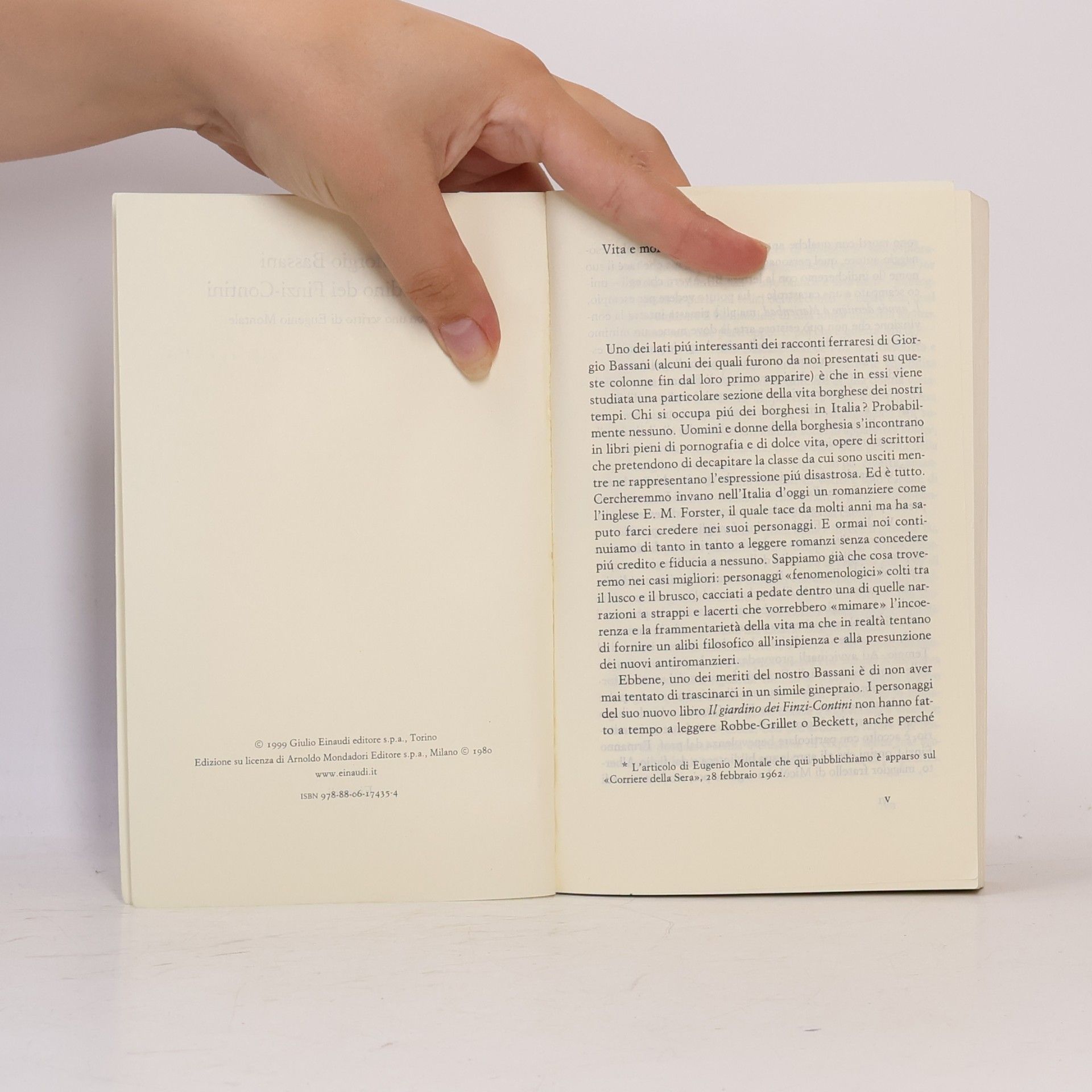 Giorgio Bassani Il giardino dei Finzi Contini