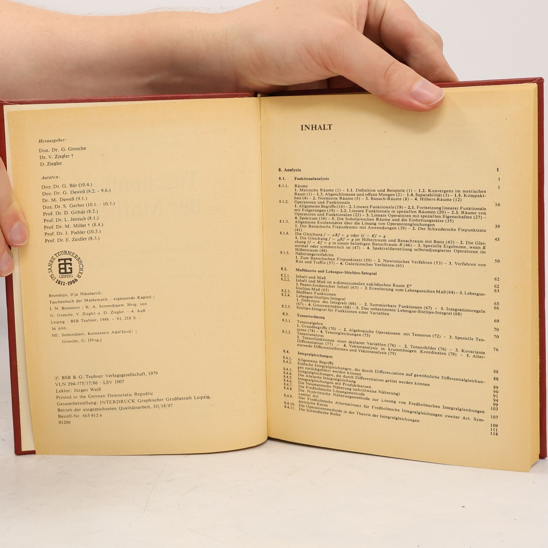 I. N. Bronštejn Taschenbuch der Mathematik