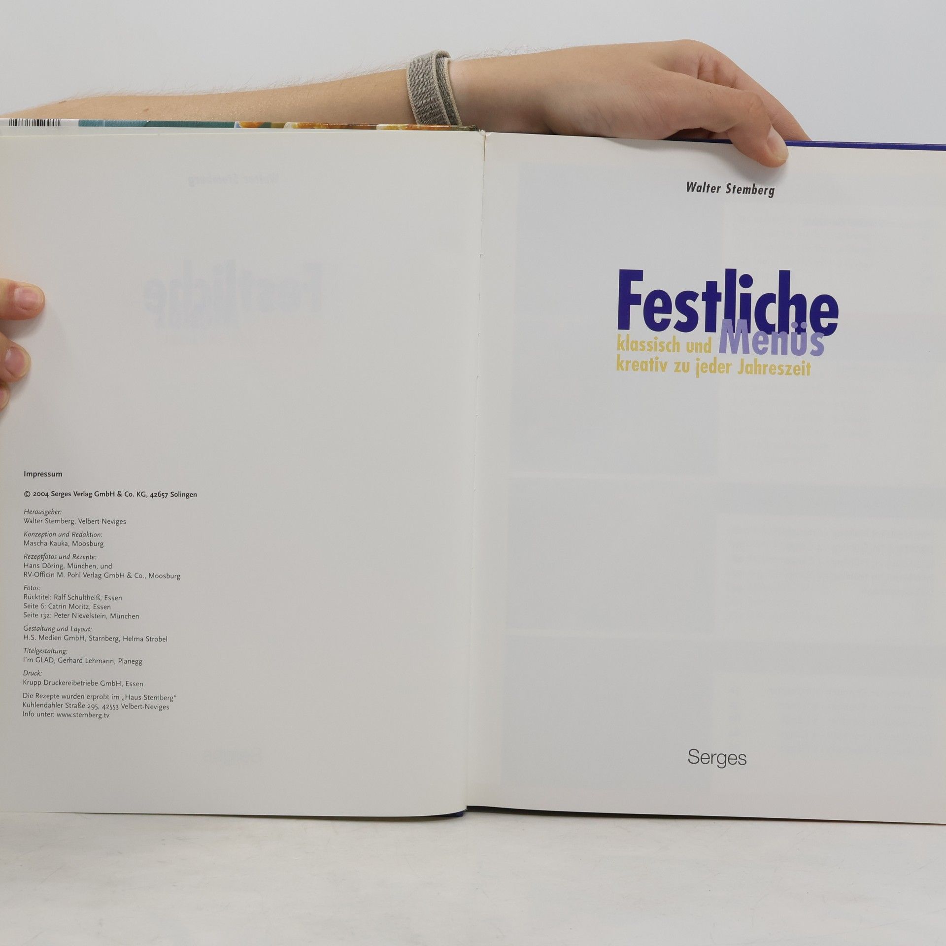 Walter Stemberg Festliche Menüs