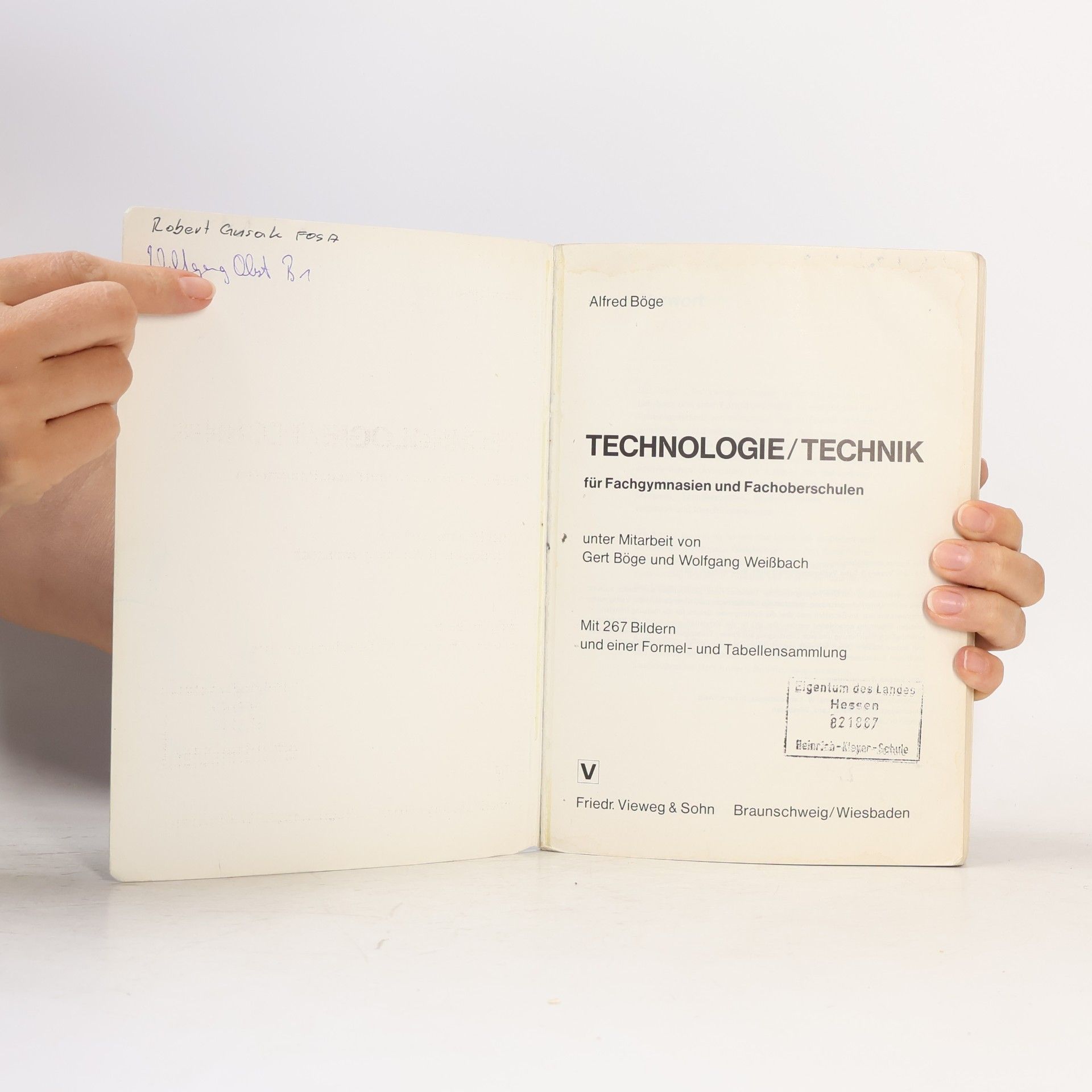Alfred Böge Technologie, Technik für Fachgymnasien und Fachoberschulen