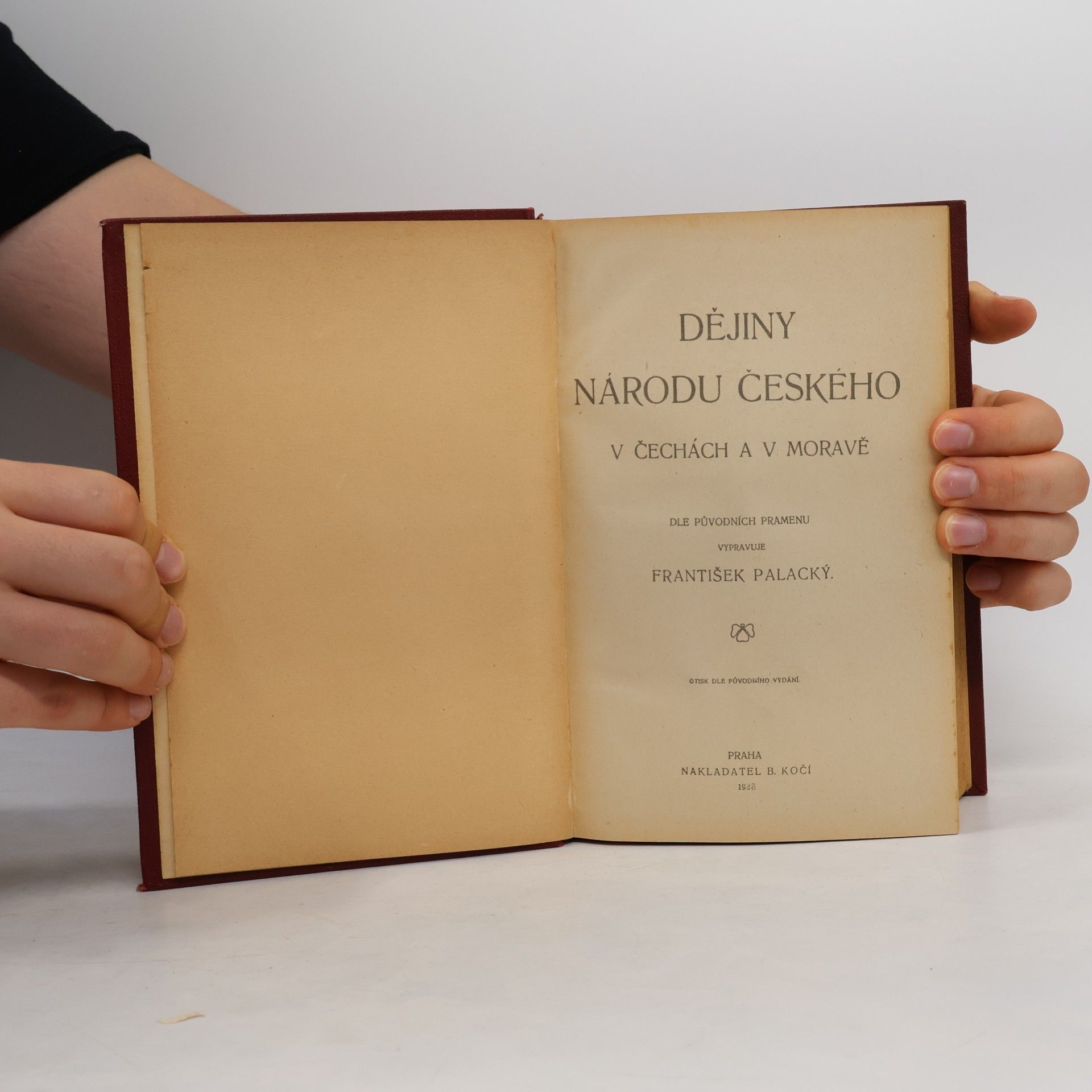 František Palacký Dějiny národu českého