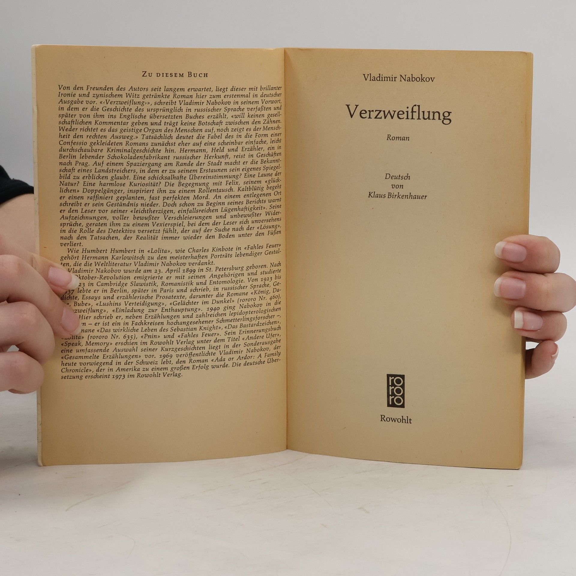 Vladimir Vladimirovič Nabokov Verzweiflung