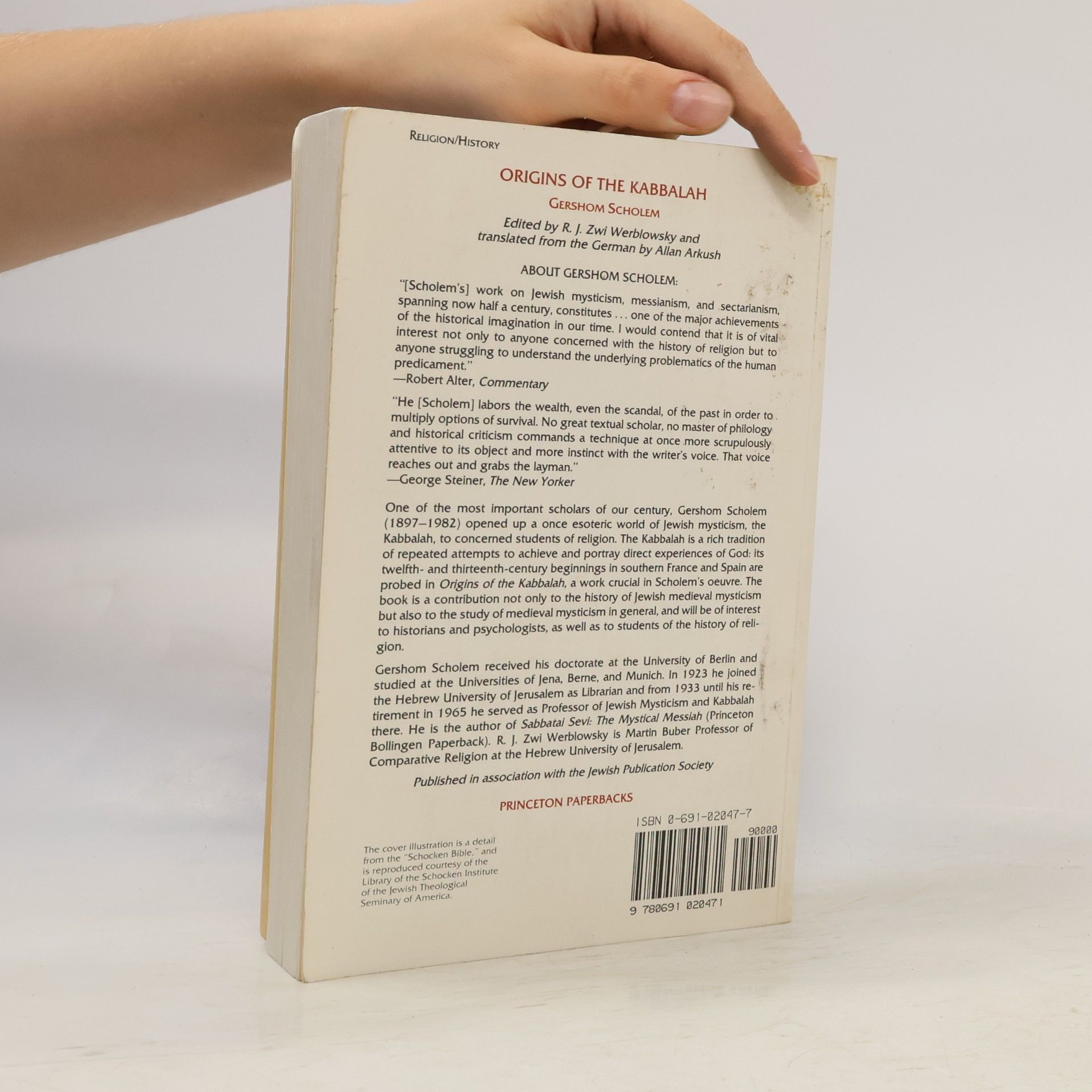 Gershom Gerhard Scholem Origins of the Kabbalah
