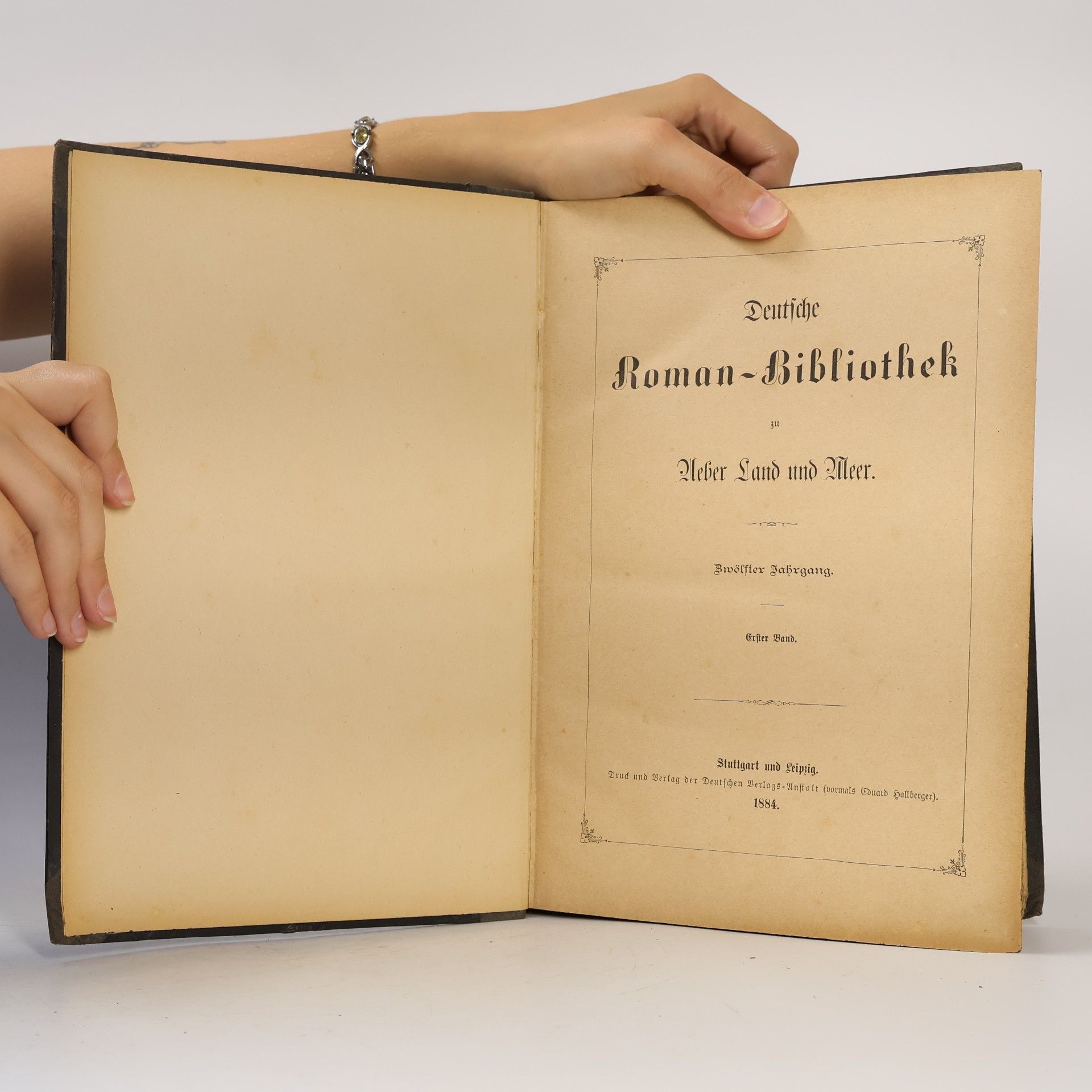 Autorenkollektiv Deutsche Roman-Bibliothek zu Ueber Land und Meer. Erster Band
