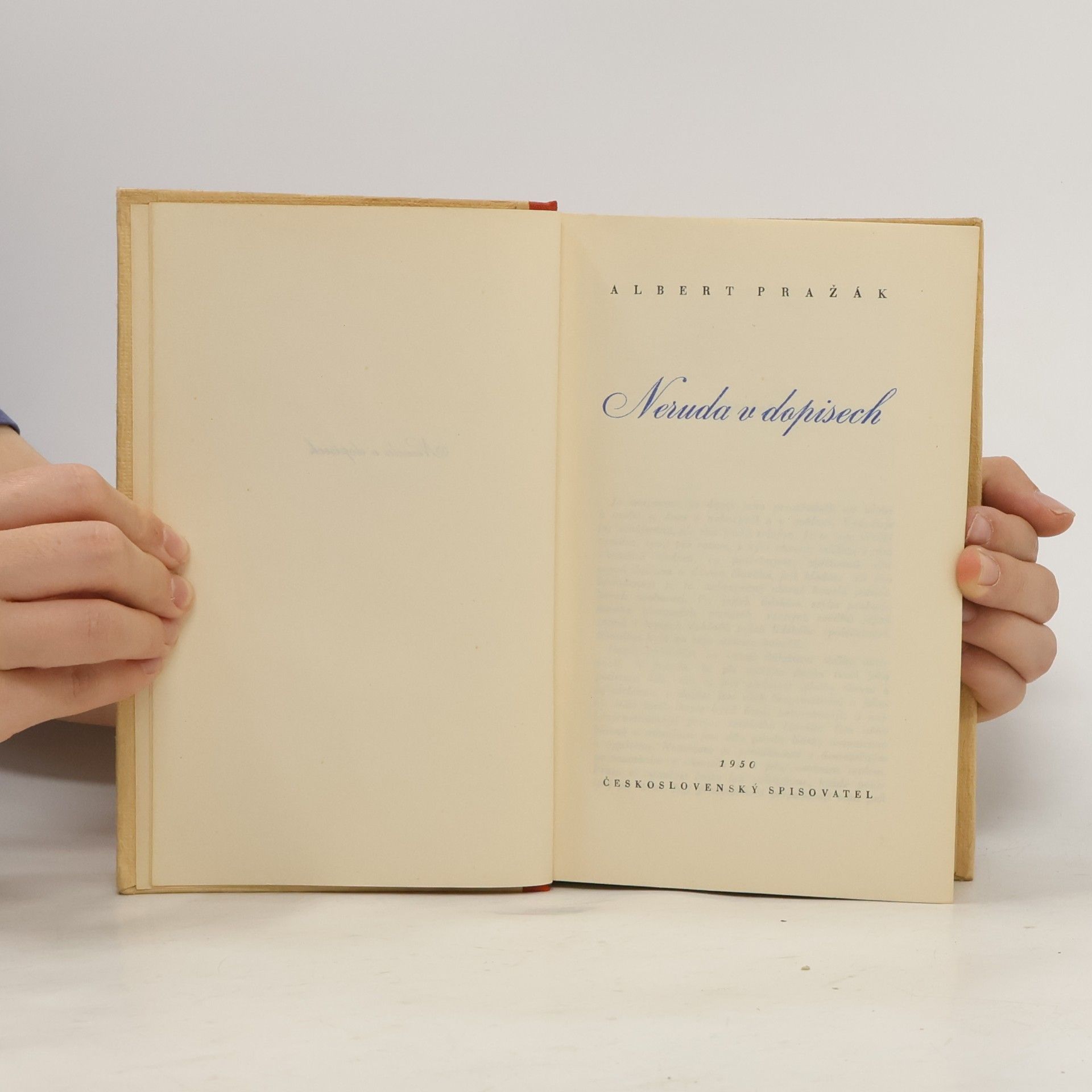 Albert Pražák Neruda v dopisech