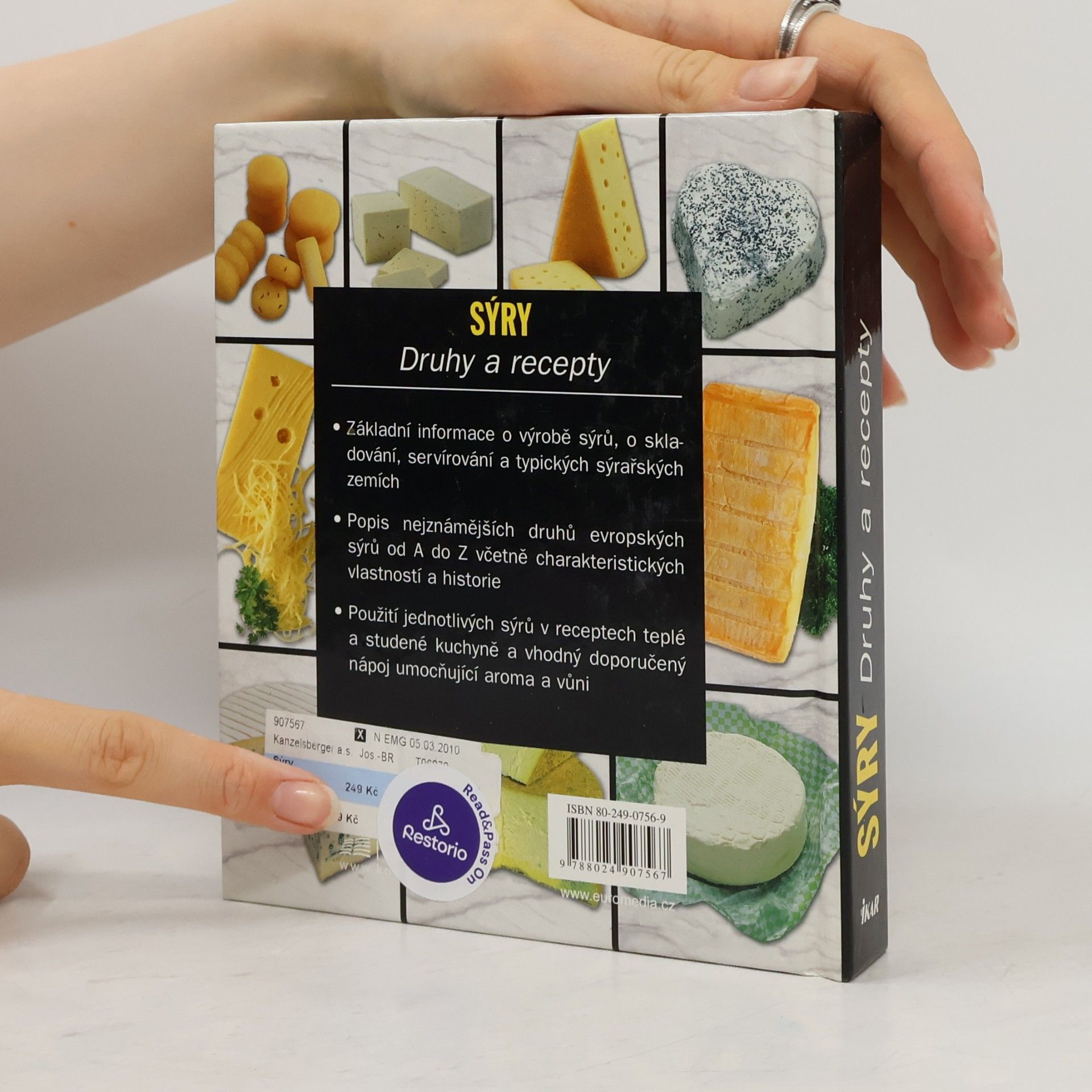 Collectif d'auteurs Sýry: Druhy a recepty